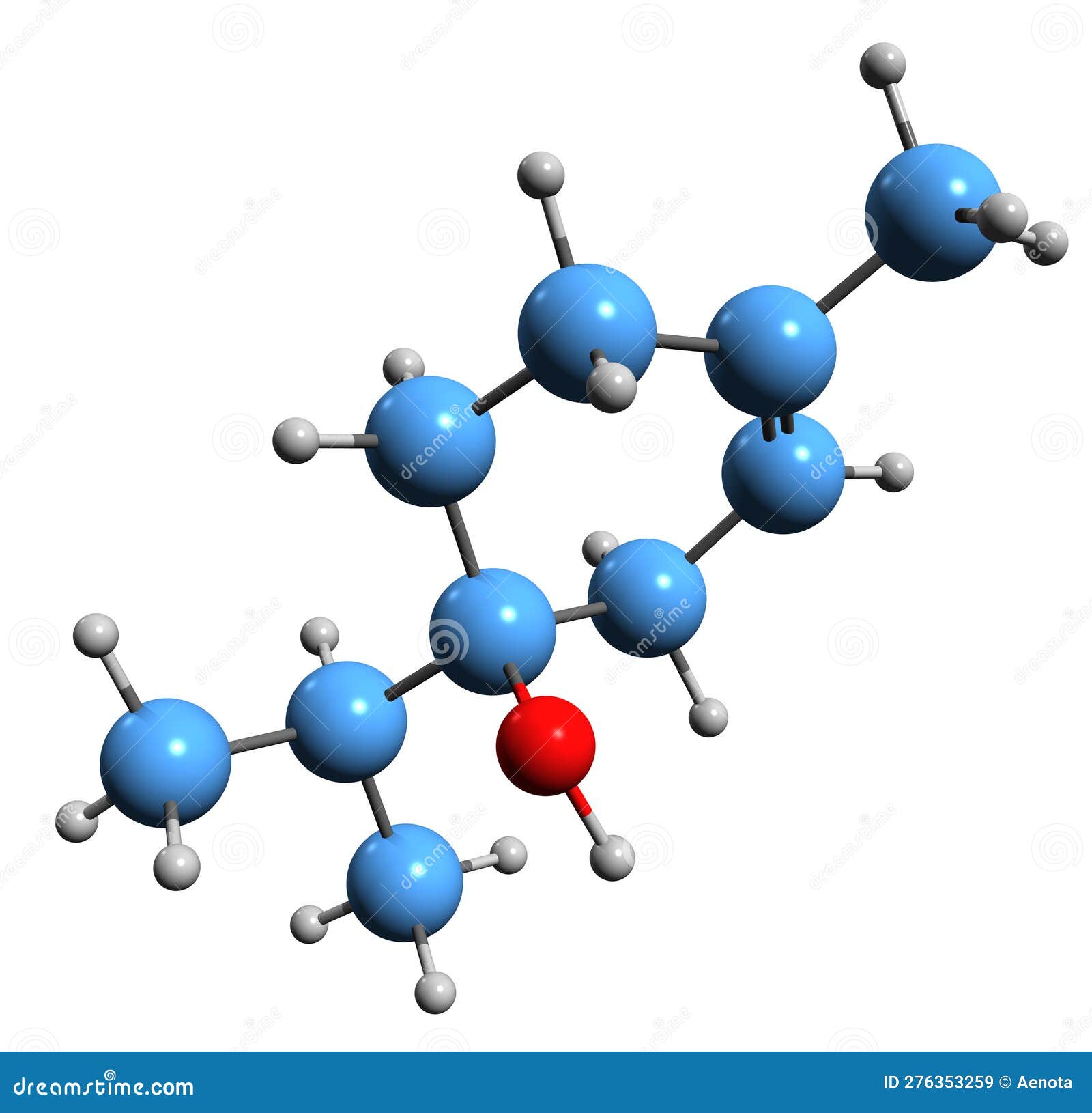 3d image of terpineol skeletal formula