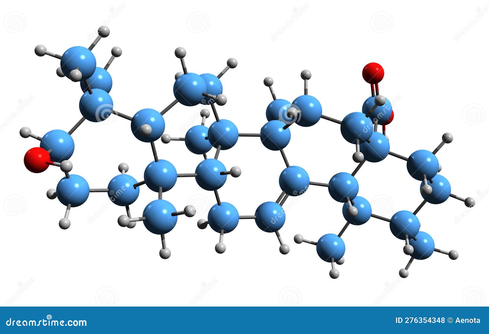 3d image of ursolic acid skeletal formula