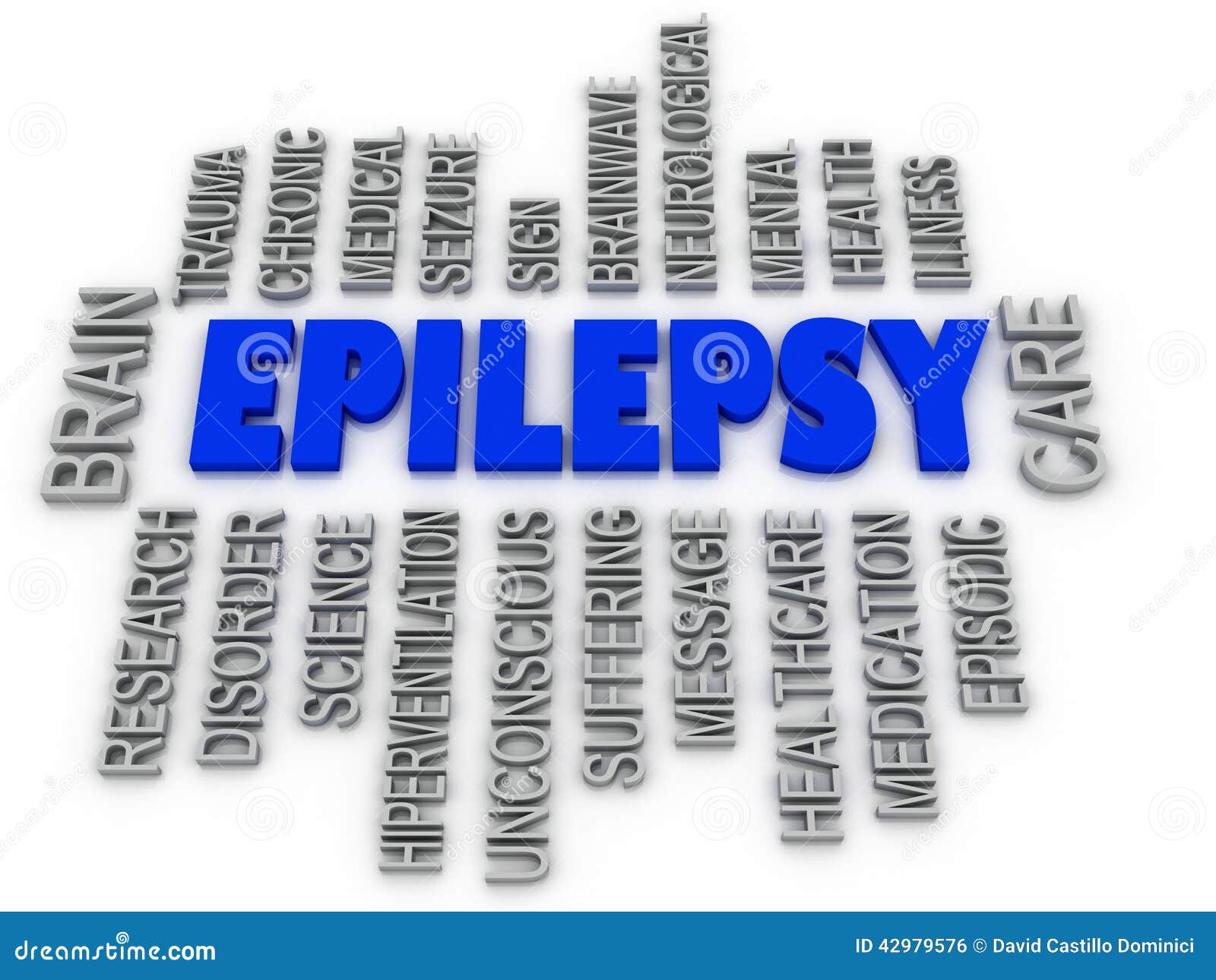 3d imagen, epilepsy . neurological disorder icon conceptual 