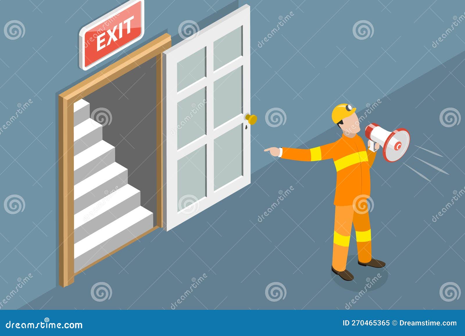 3D Isometric Flat Vector Conceptual Illustration of Emergency