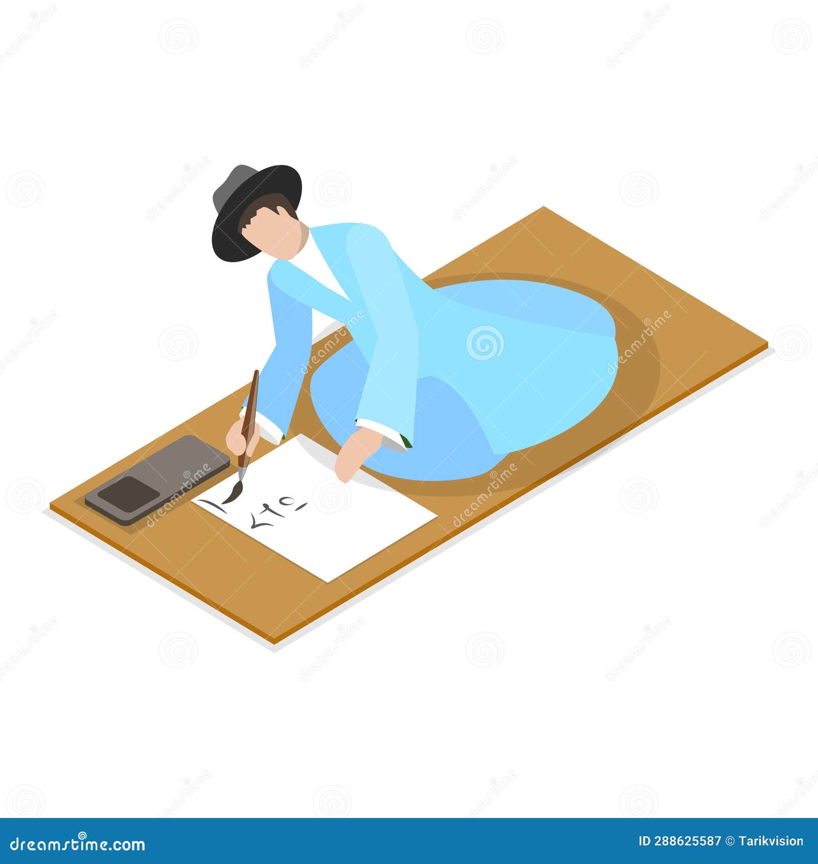 3d isometric flat   of korean traditions. item 1