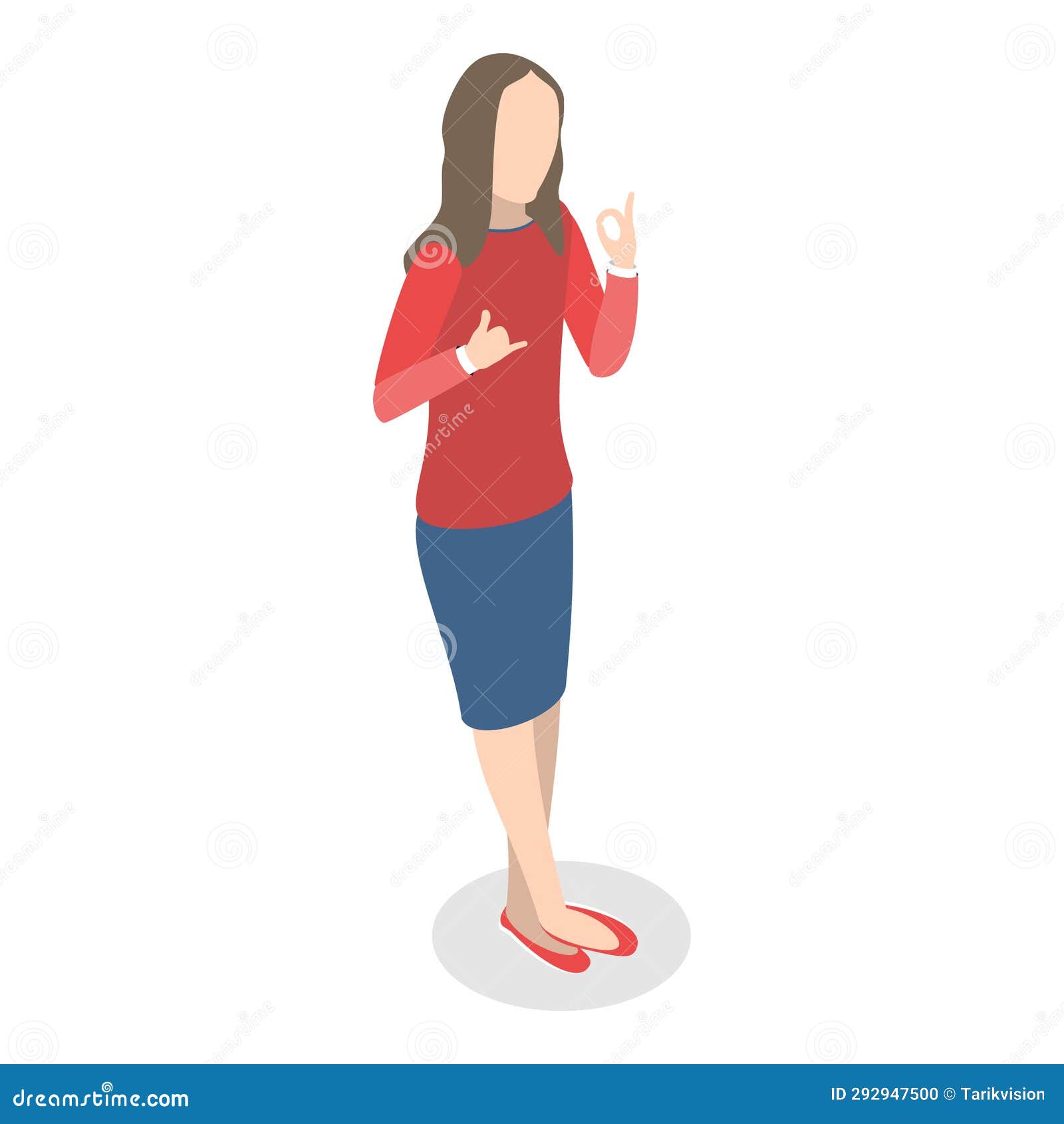 3d isometric flat   of people with different types of disabilities. item 4