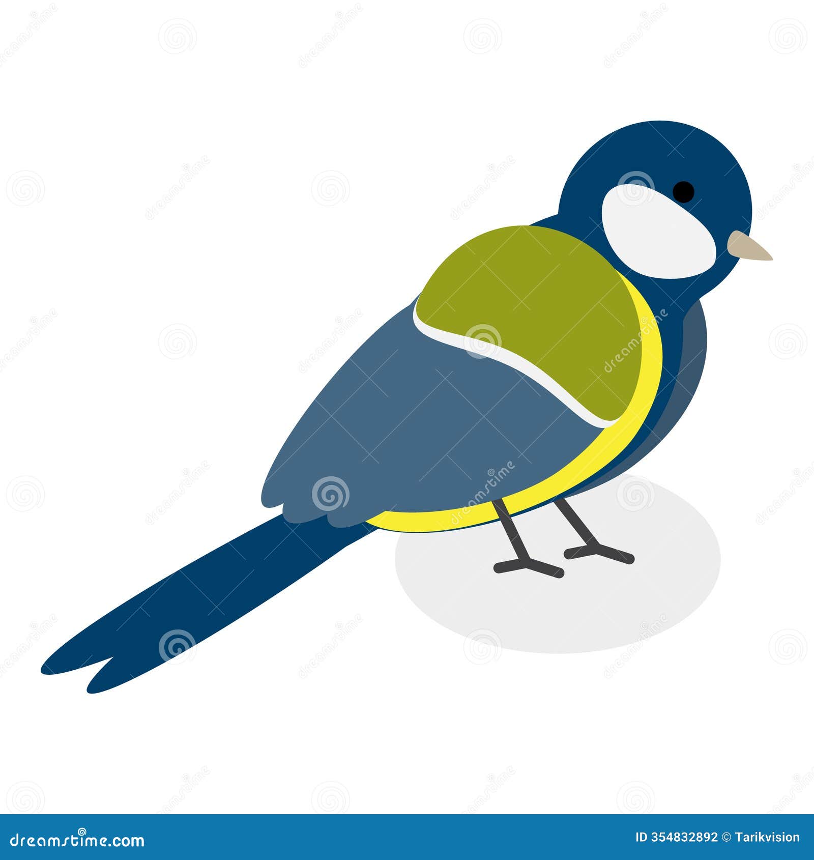 3d isometric flat  set of city birds. item 9
