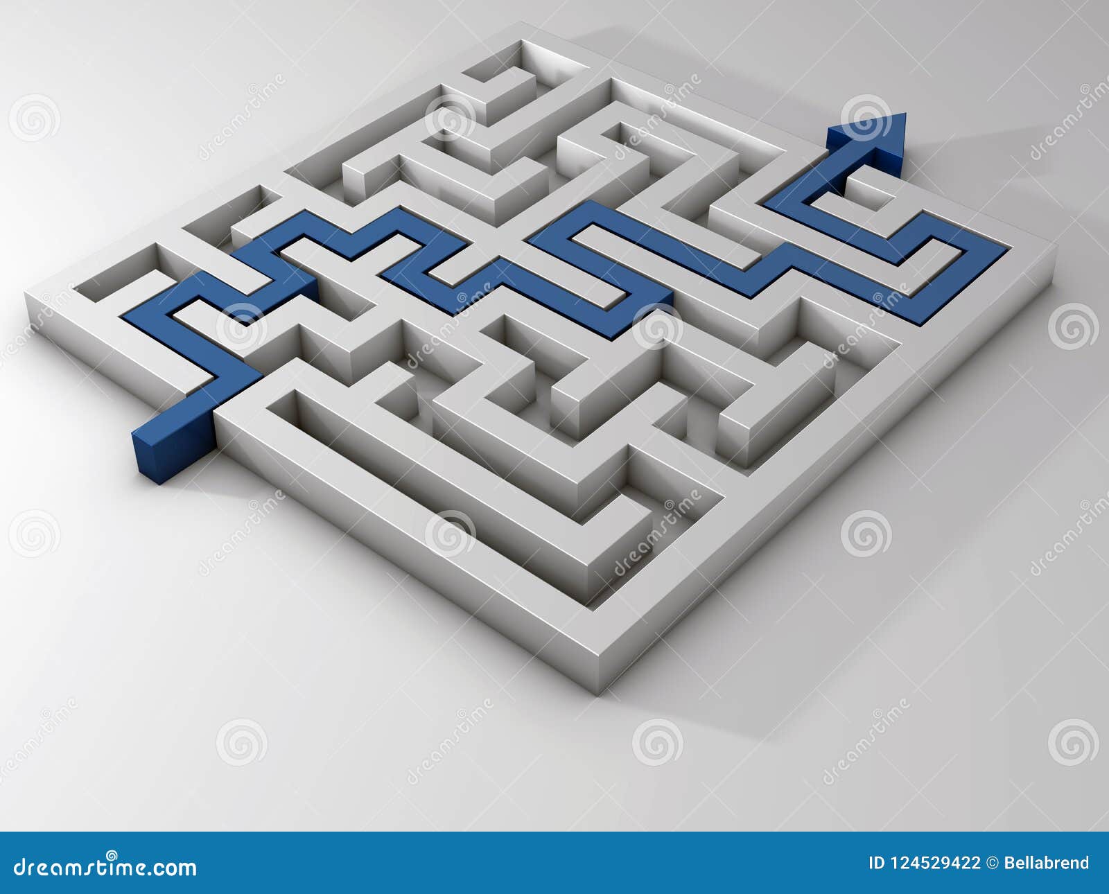 Labyrinth Illustration 3d Stock Photo - Download Image Now - Maze, Three  Dimensional, Abstract - iStock