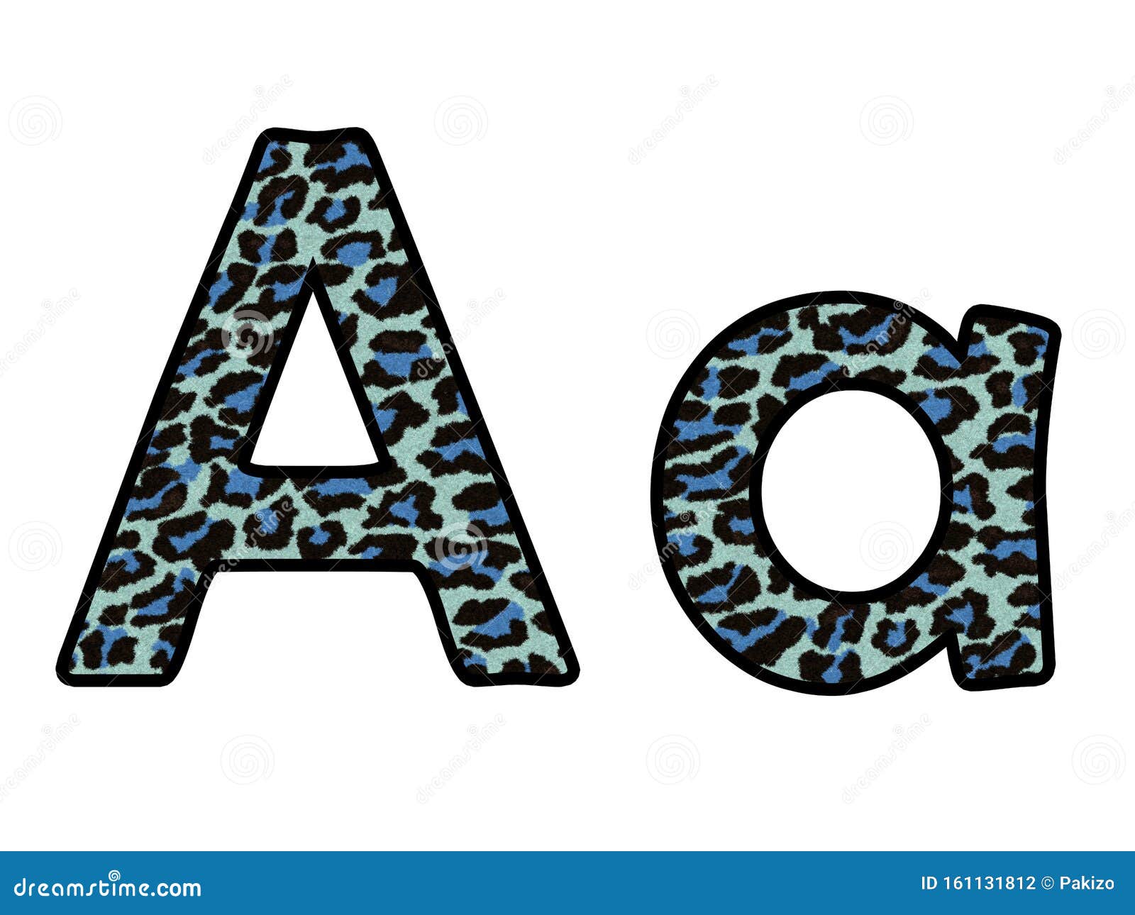 Download 3D Leopard Print Letter A, Jaguar Skin Fur Creative ...