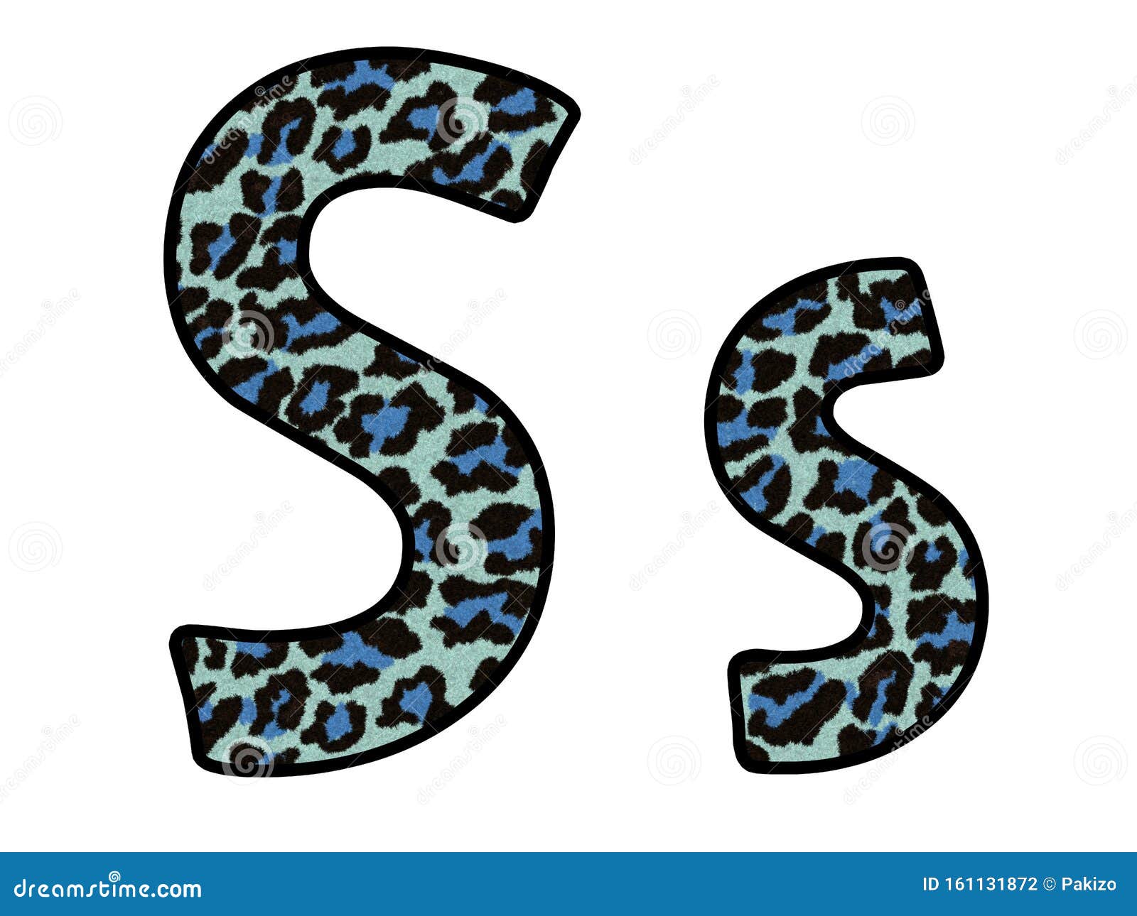 Download 3D Leopard Print Letter S, Jaguar Skin Fur Creative ...