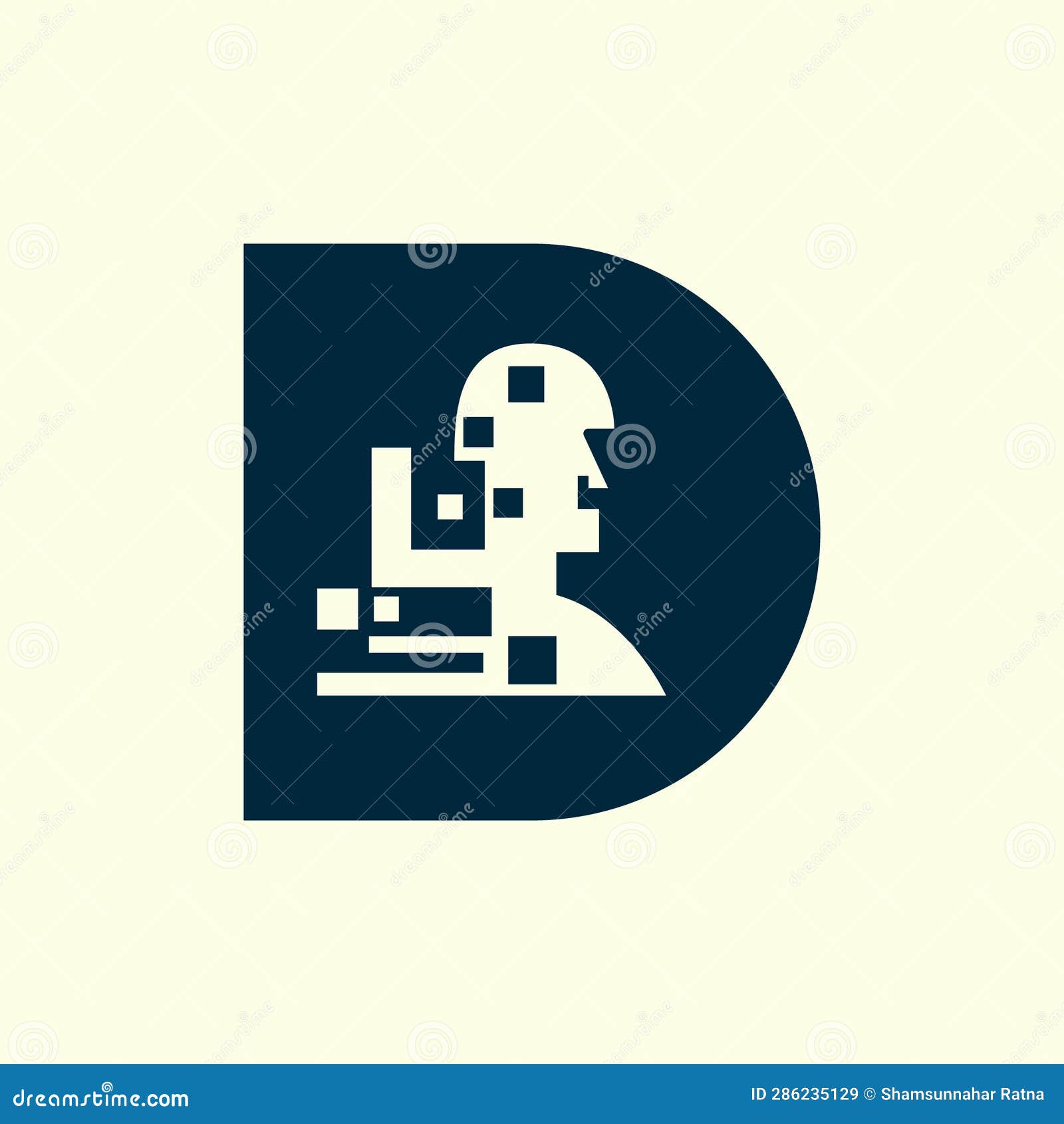 letter d data management logo