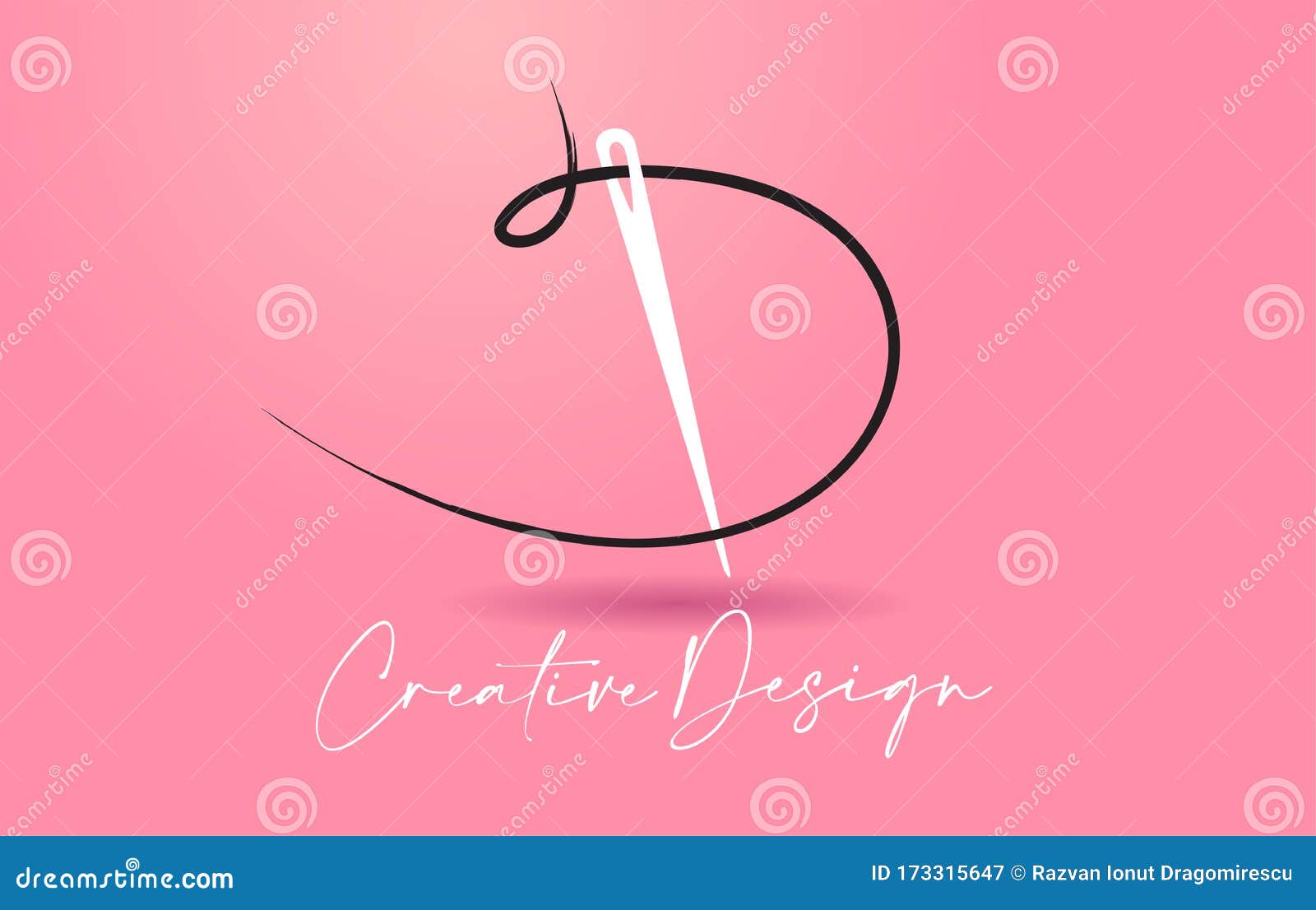 Needle With Thread Sewing Vector Logo 118466445