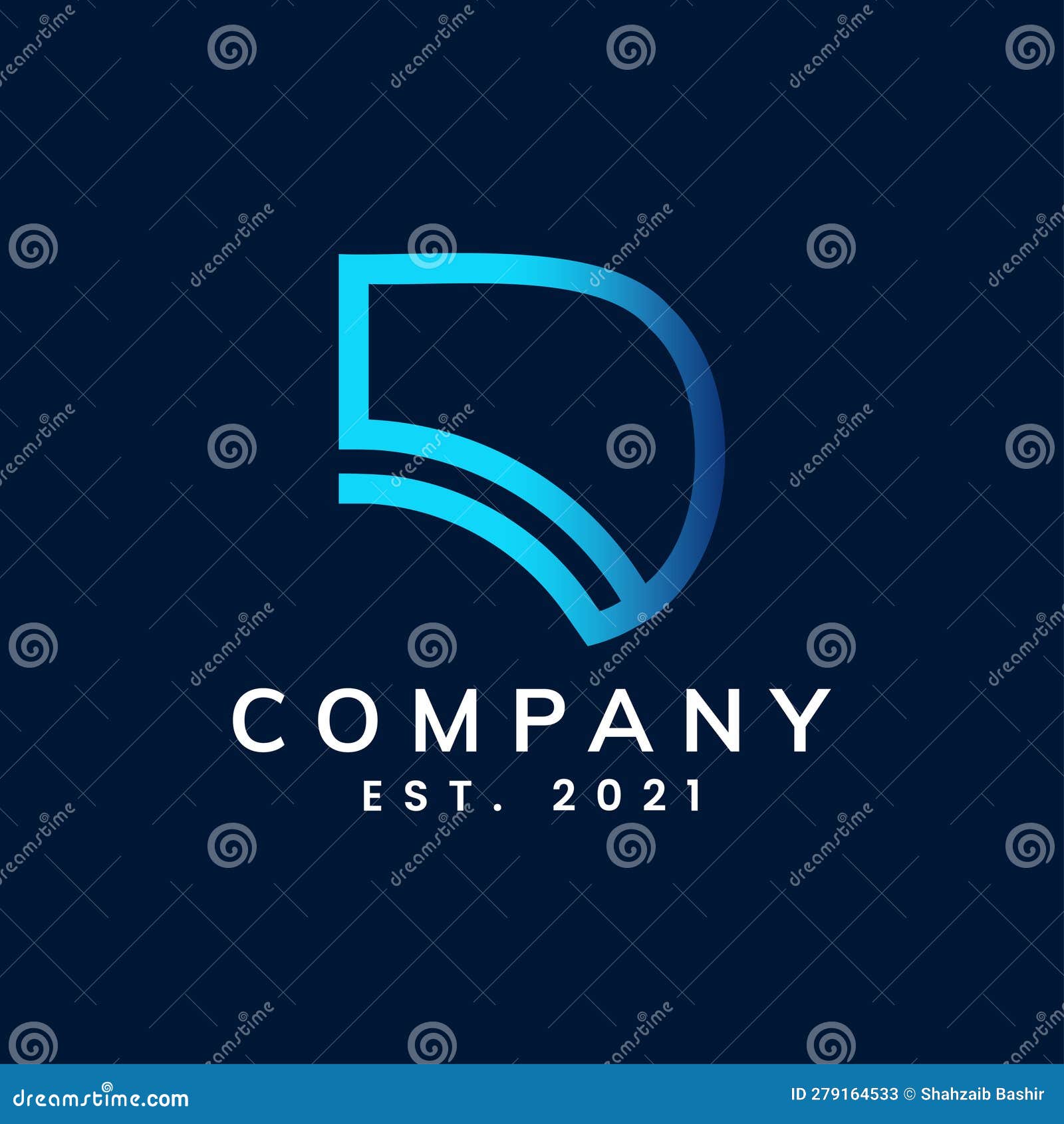 D Logo Design, D Icon, Letter D Stock Illustration - Illustration of