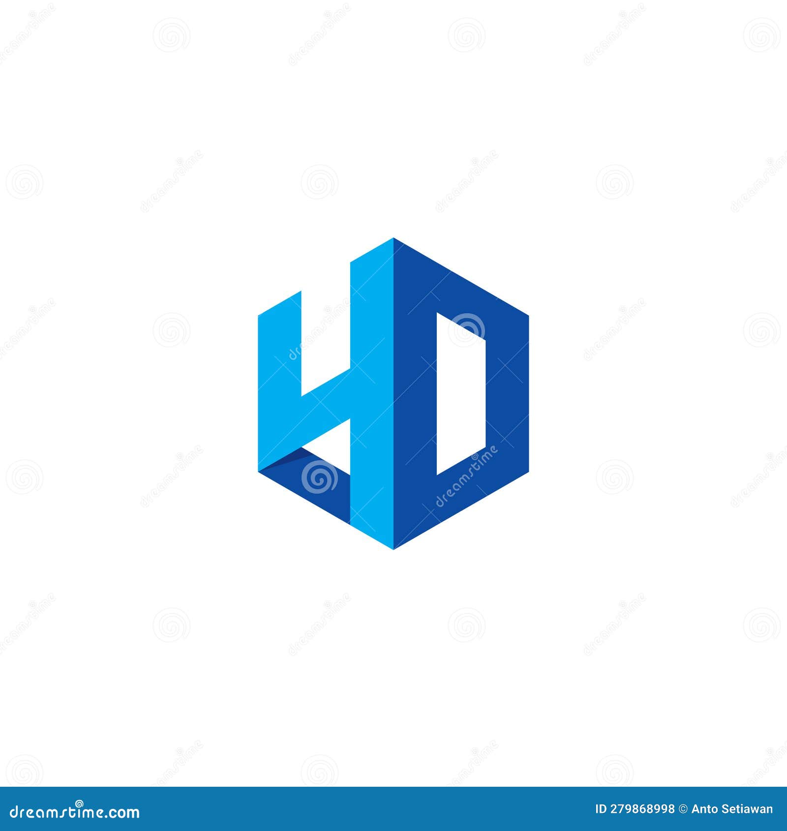 4d logo . simpe and modern 