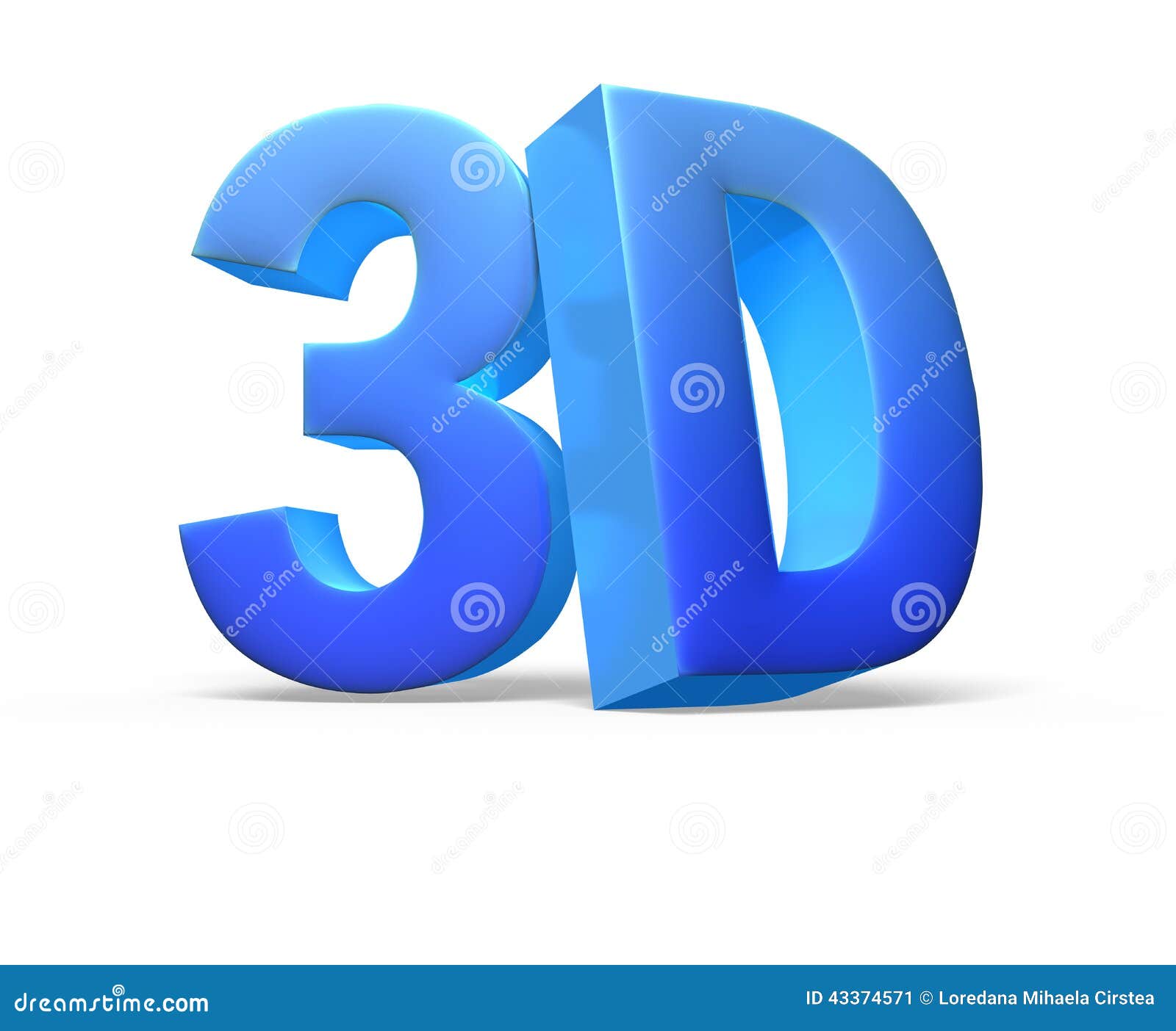 3D logo isolated on white stock illustration. Illustration of cinema