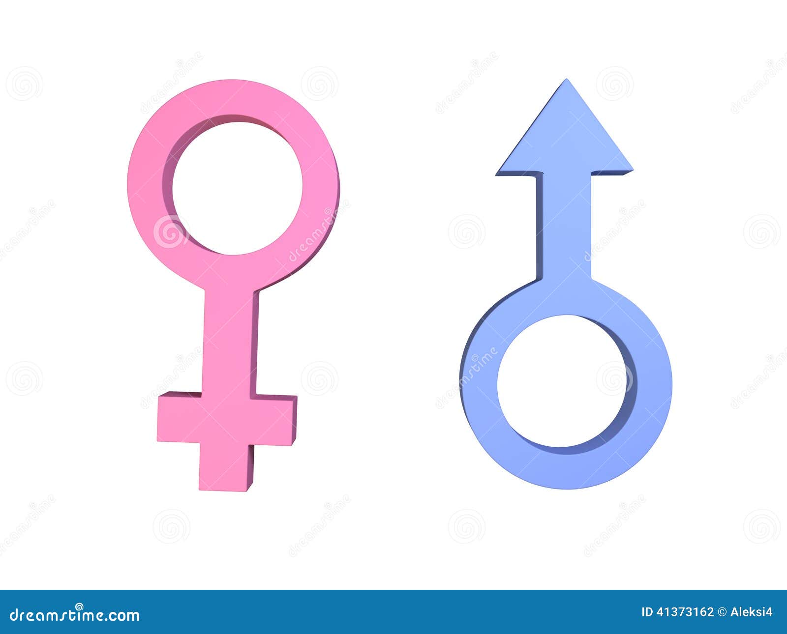 3d Male And Female Gender Symbols Stock Illustration