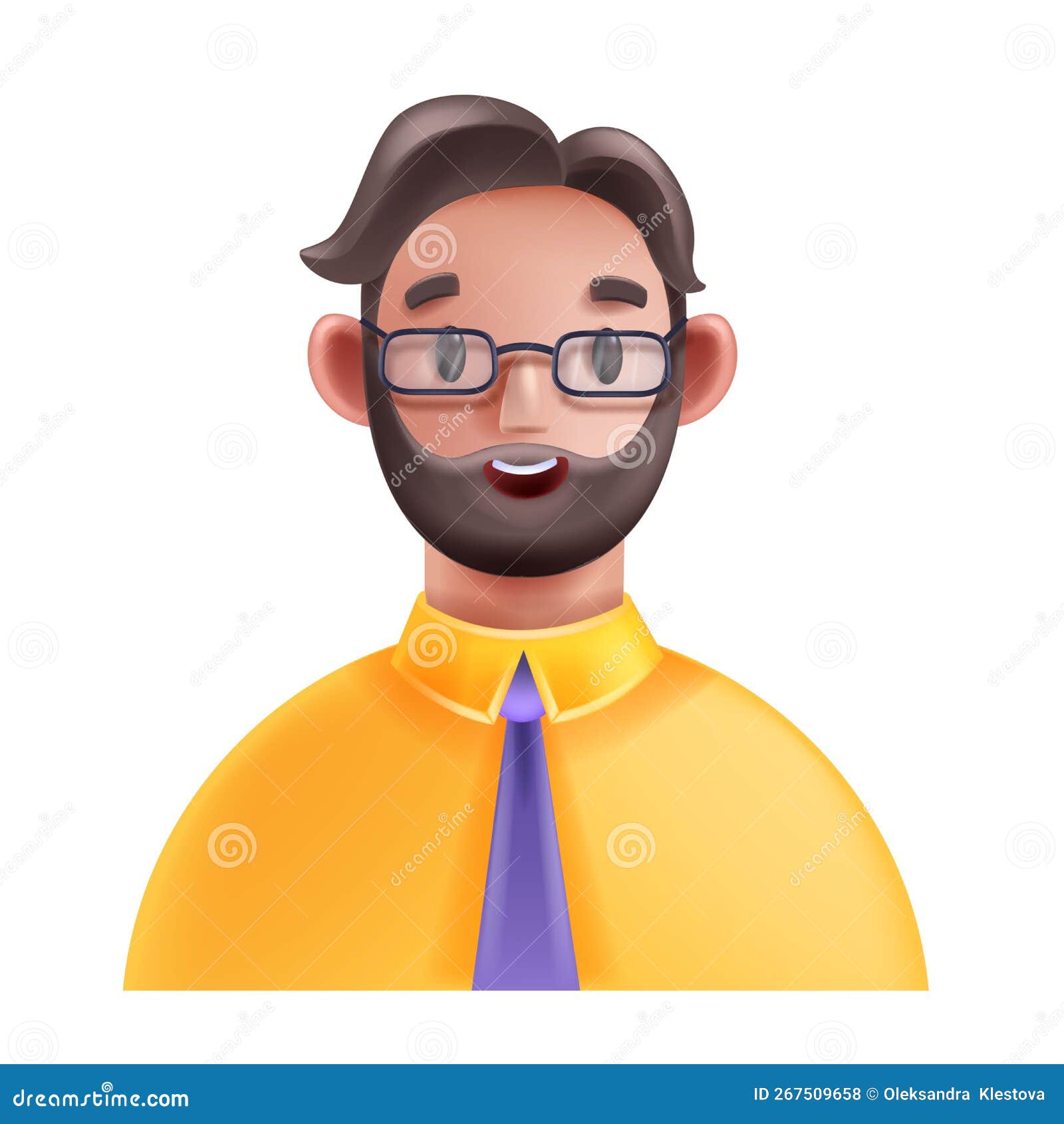 Portrait funny guy cartoon young people profile Vector Image