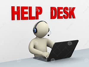 Help Desk Headset World Globe Vector Illustration CartoonDealer 