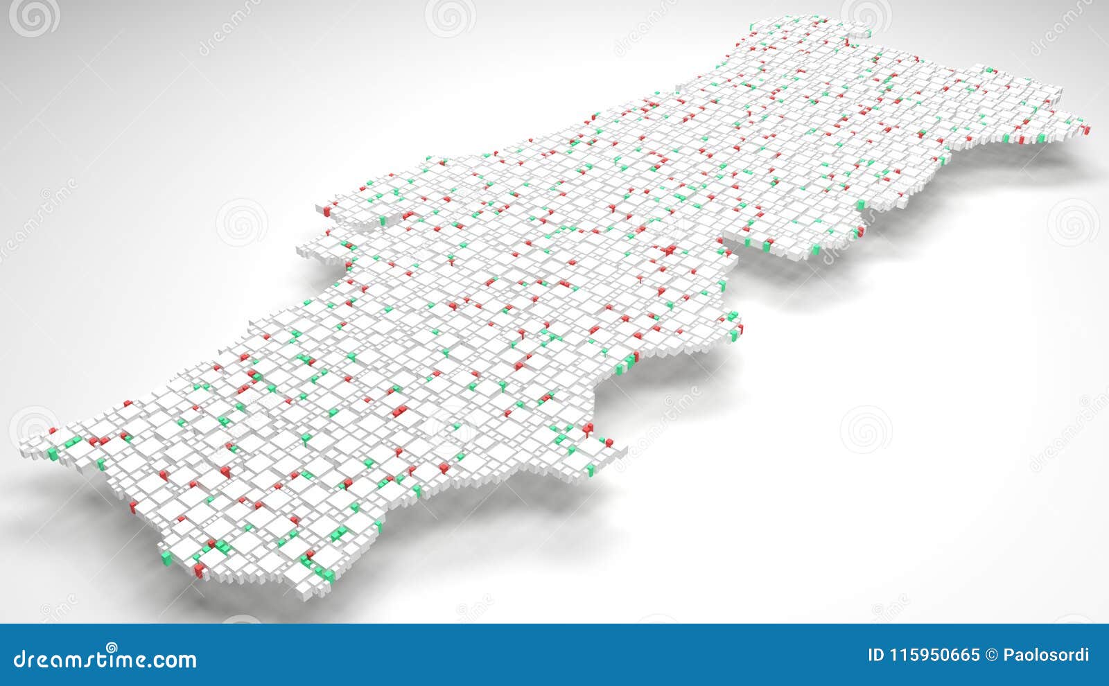 Modern Map Algarve Portugal Refreshed Pt Stock Illustration - Download  Image Now - Algarve, Map, Portugal - iStock