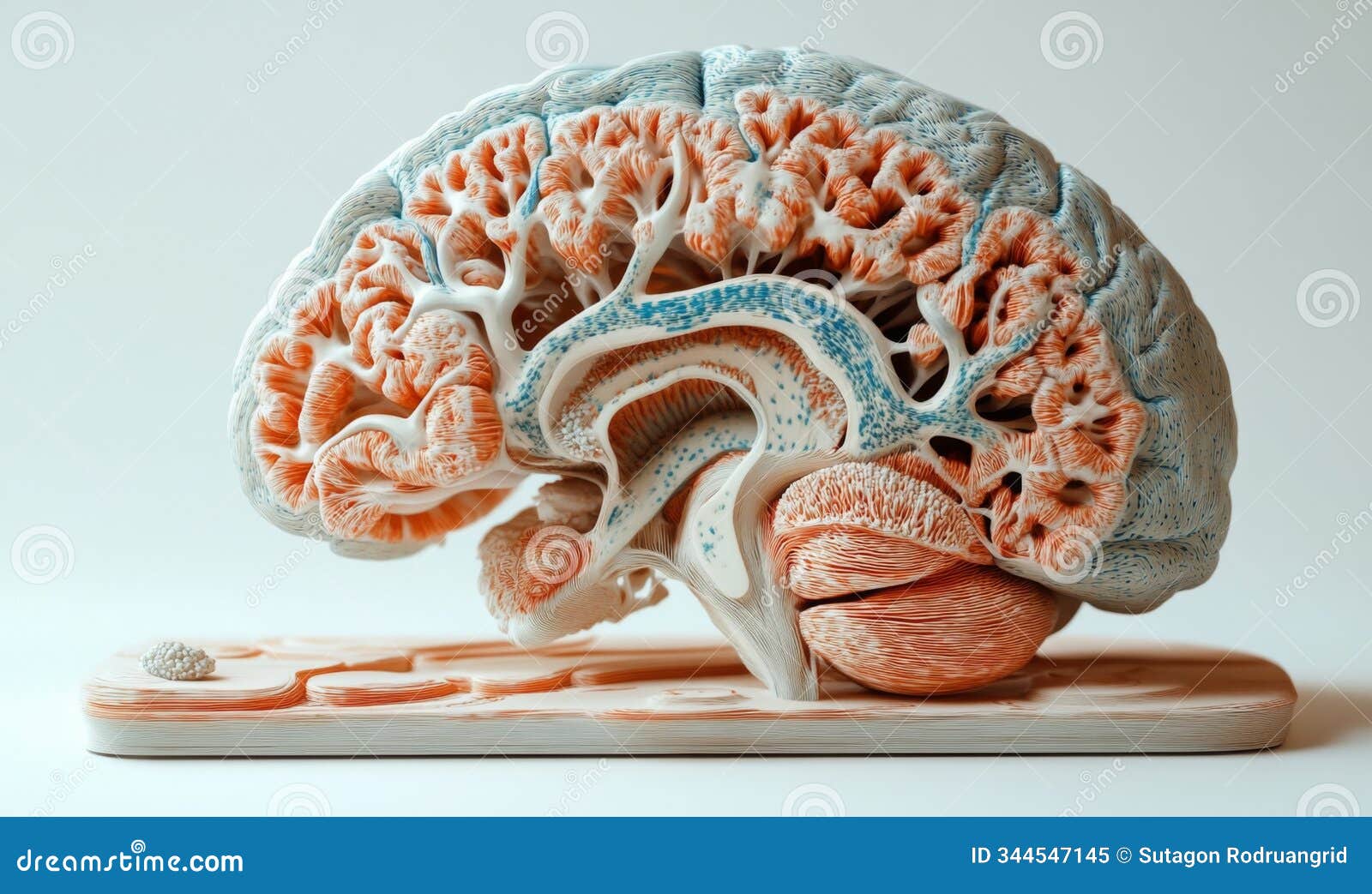 3D Model of the Hypothalamus in the Brain, Showing Its Connection To ...