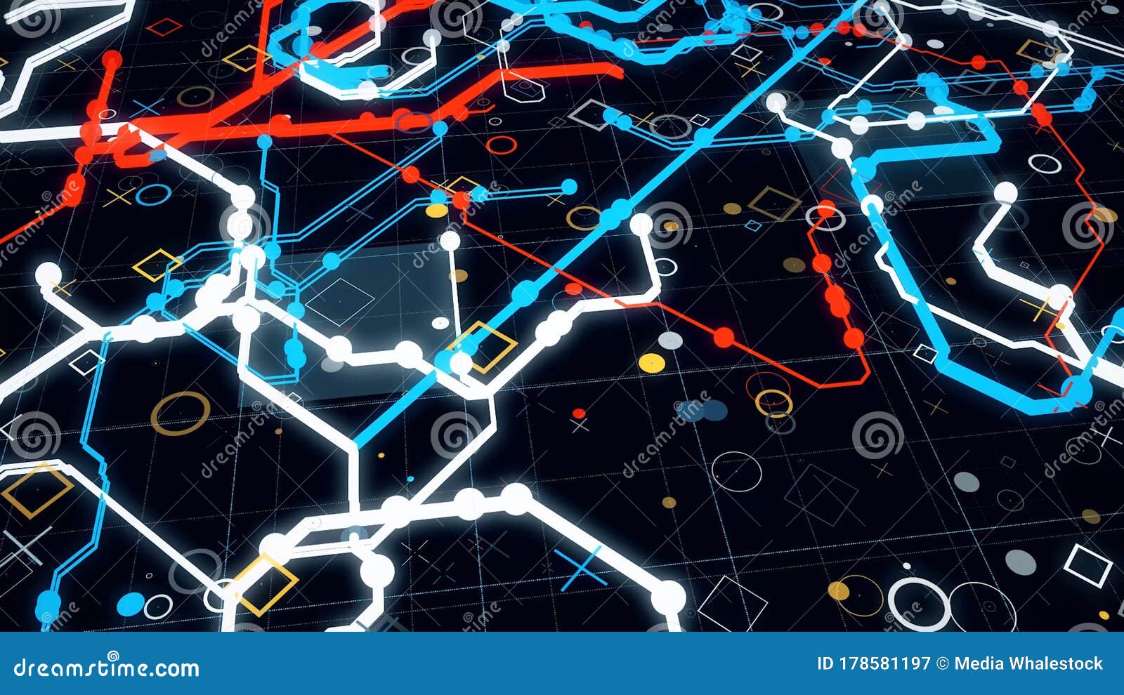 3D Moving City Map. Animation Stock Illustration - Illustration of moving,  construction: 178581197