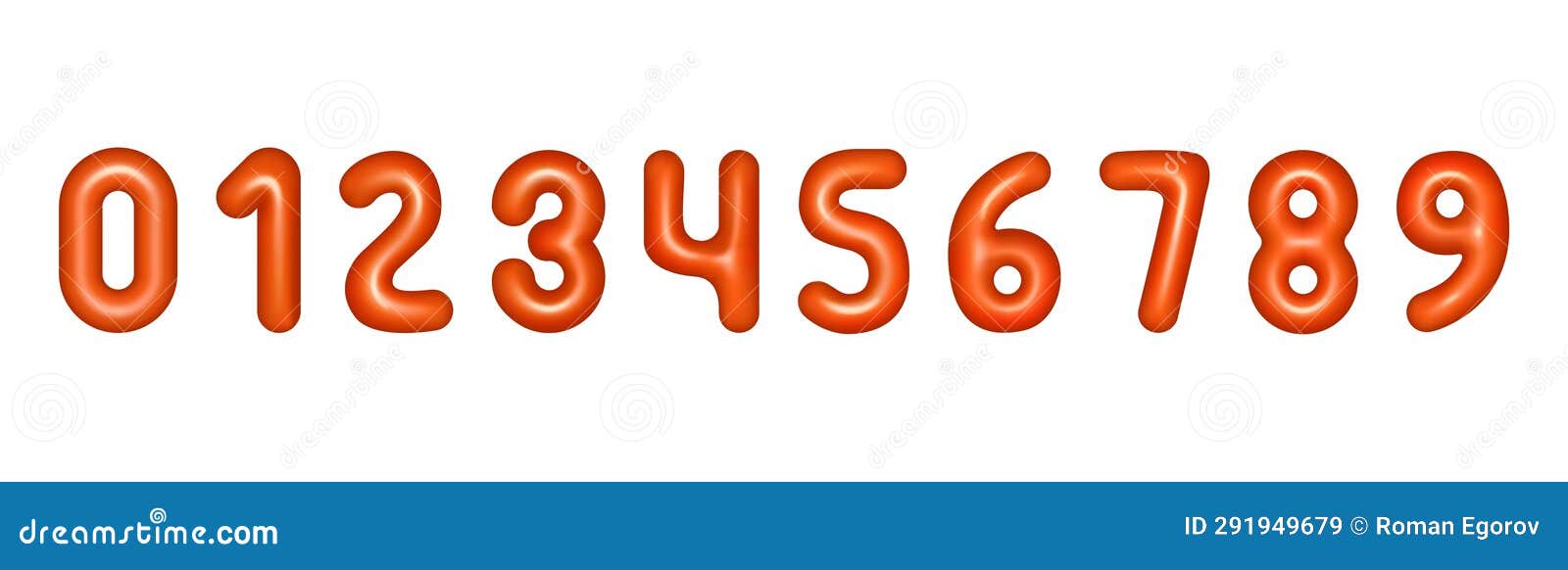 3d numbers. balloon 1, 2, 3, font with 4 and 5 render characters. birthday typography red letters.  helium