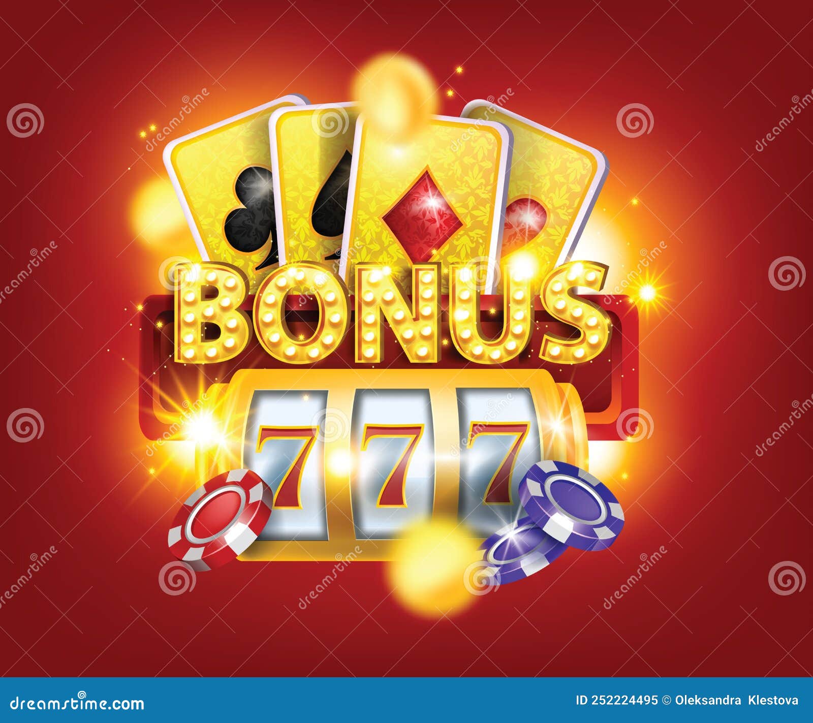 Set vector isolated bonus number for online casino. Gold reward