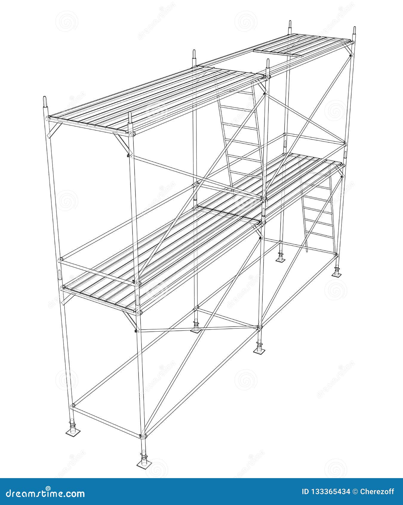 exterior scaffold drawing exterior scaffold drawing
