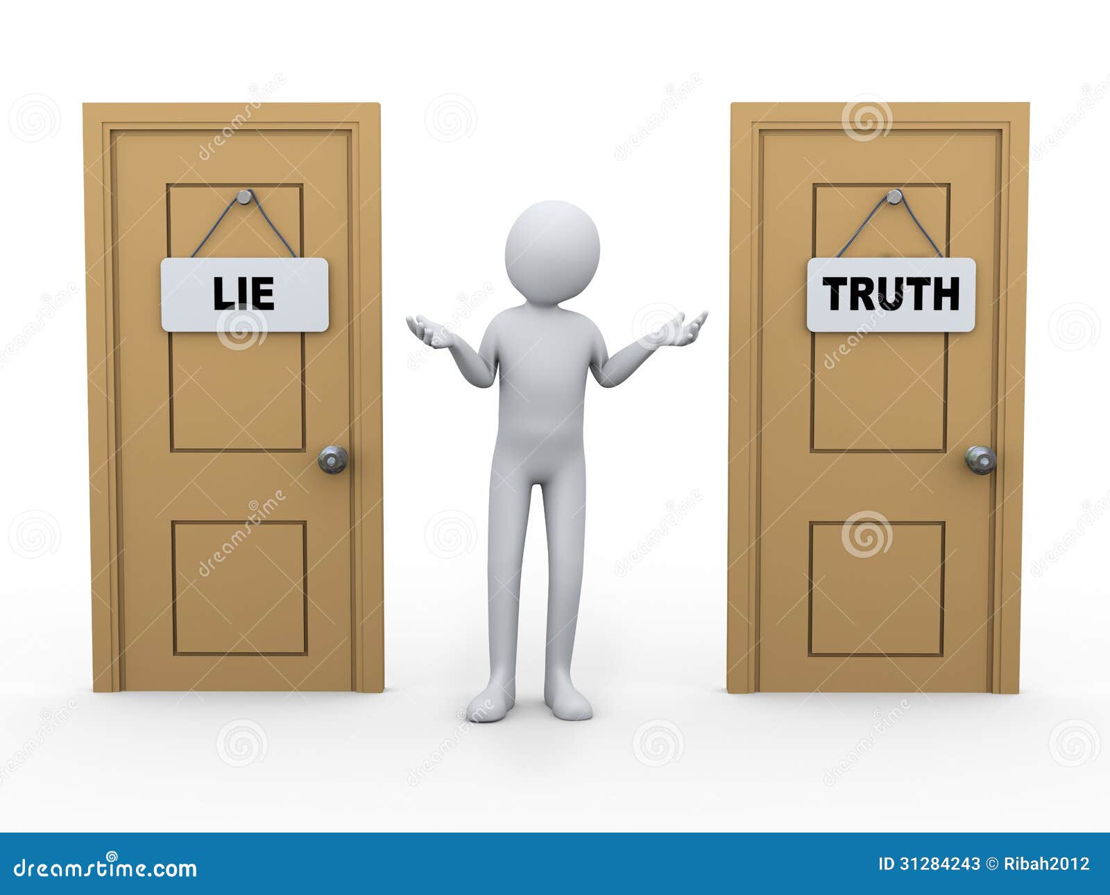 3d person and truth lie door