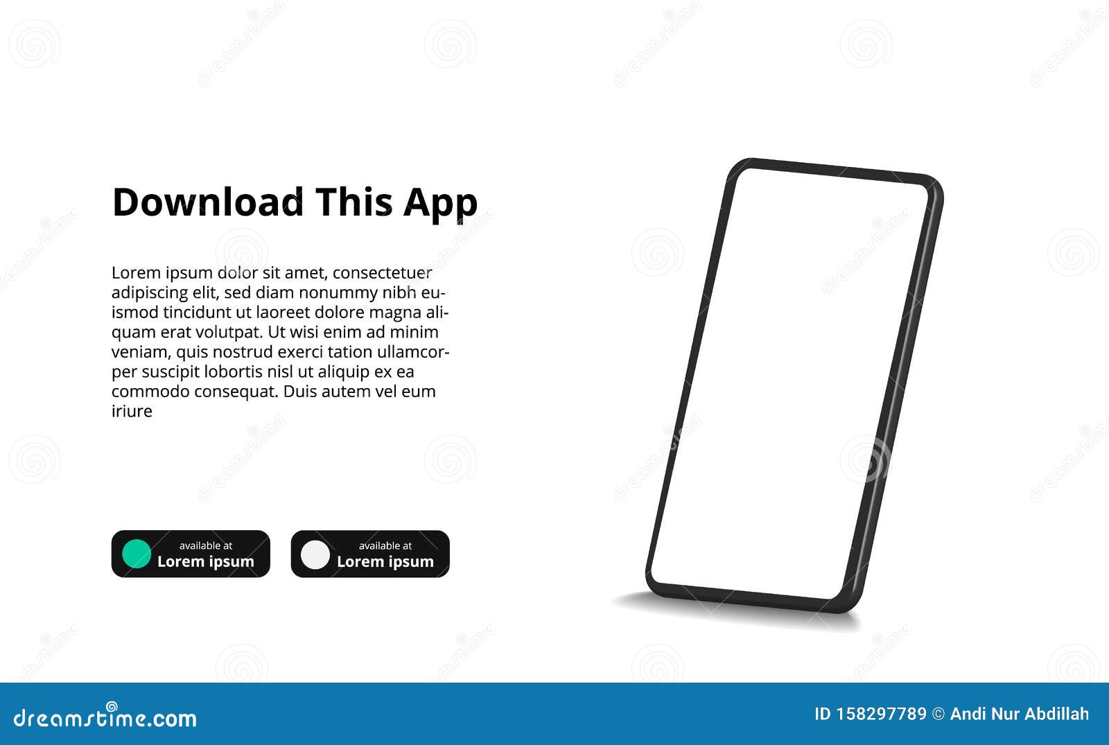 3d Perspective Mock Up Of Smartphone Concept For App Download Banner Promotion Stock Illustration Illustration Of Business Concept 3d Perspective Mock Up Of Smartphone Concept For App Download Banner Promotion Stock Illustration Illustration Of Business Concept
