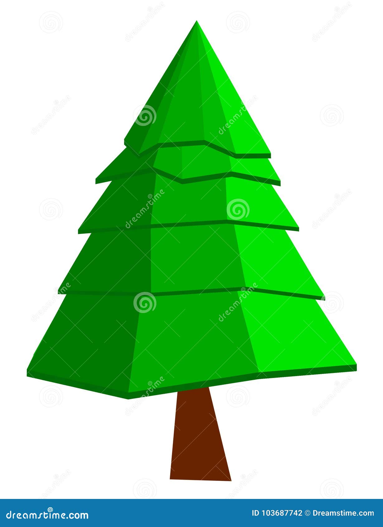 2d Photoshop Minuscolo Di Toon Dell Albero Di Natale Fotografia Stock Illustrazione Di Natale Grafico