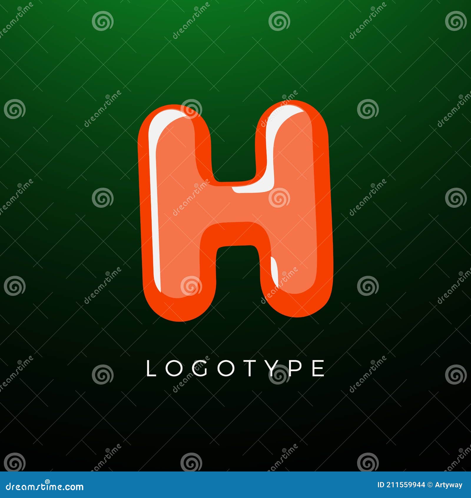 3D Playful Letter H, Kids and Joy Style Symbol for School, Preschool ...