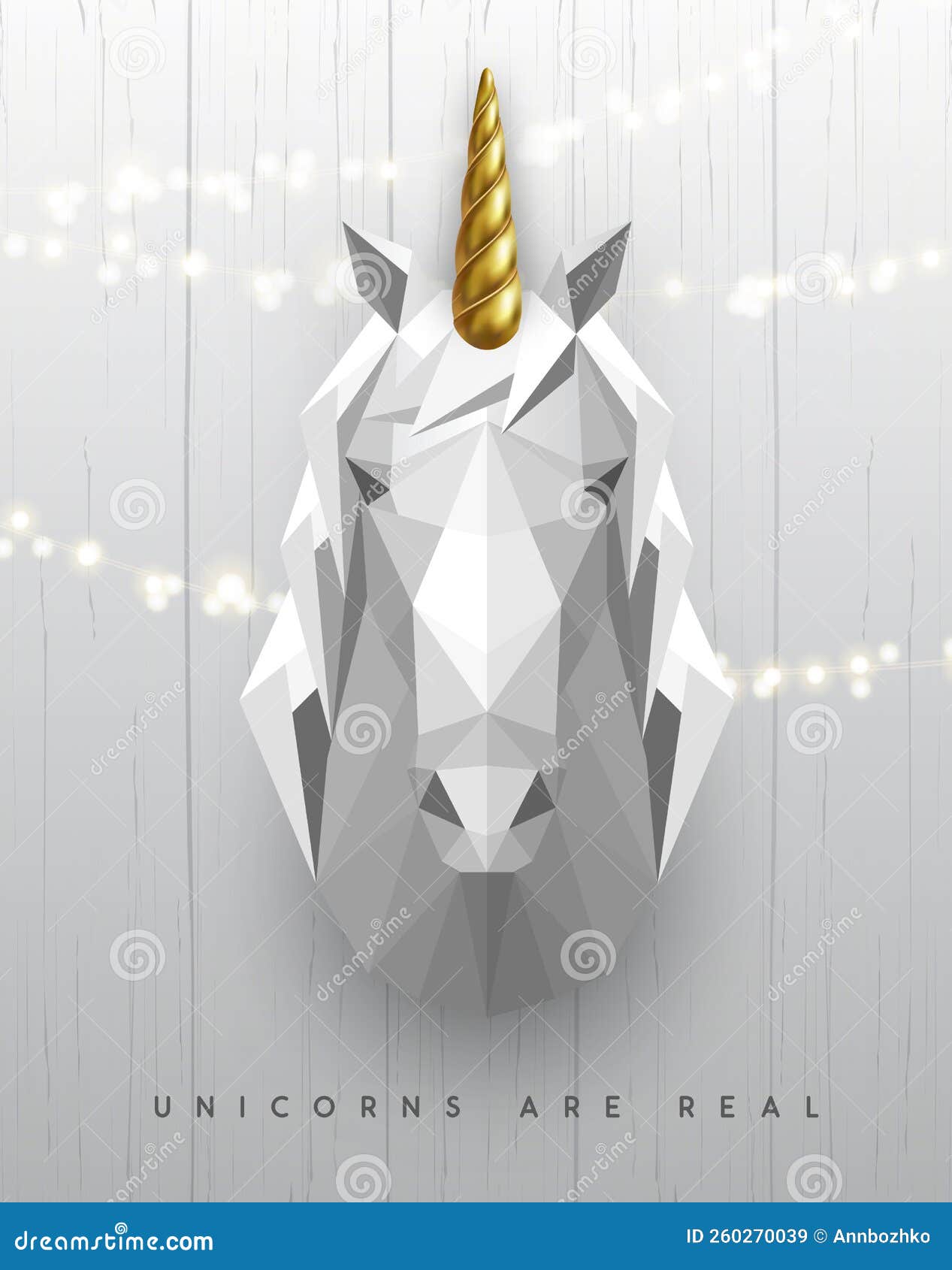 3d realistic golden unicorn horn Royalty Free Vector Image