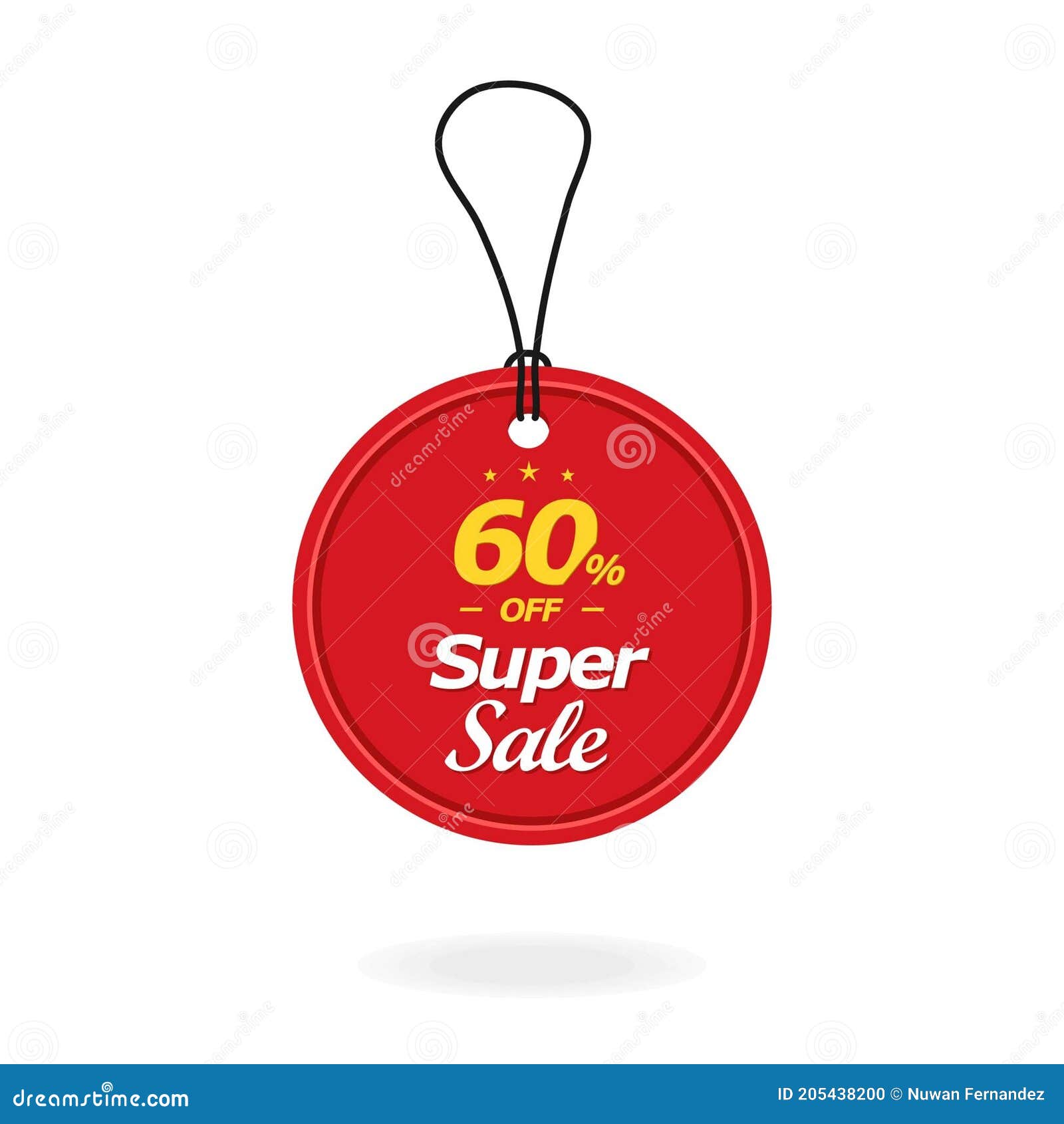 3D Price Tag. Vector Illustration. Special Discounts Coupon. Super Sale. 60  Percent Off. Stock Vector - Illustration of premium, note: 205438200