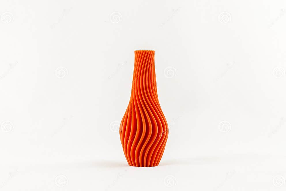Vase 3D print stock image. Image of vase, print, isolated 65315427