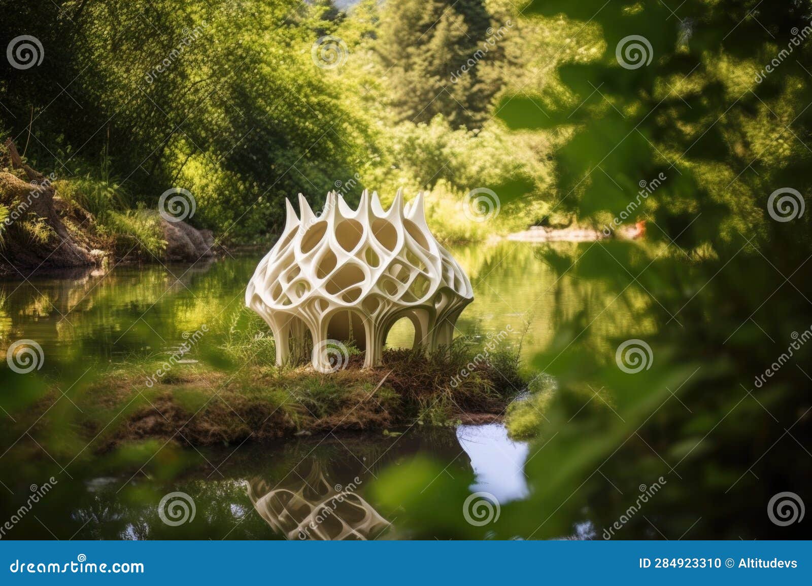 4d printed eco-friendly structures in nature