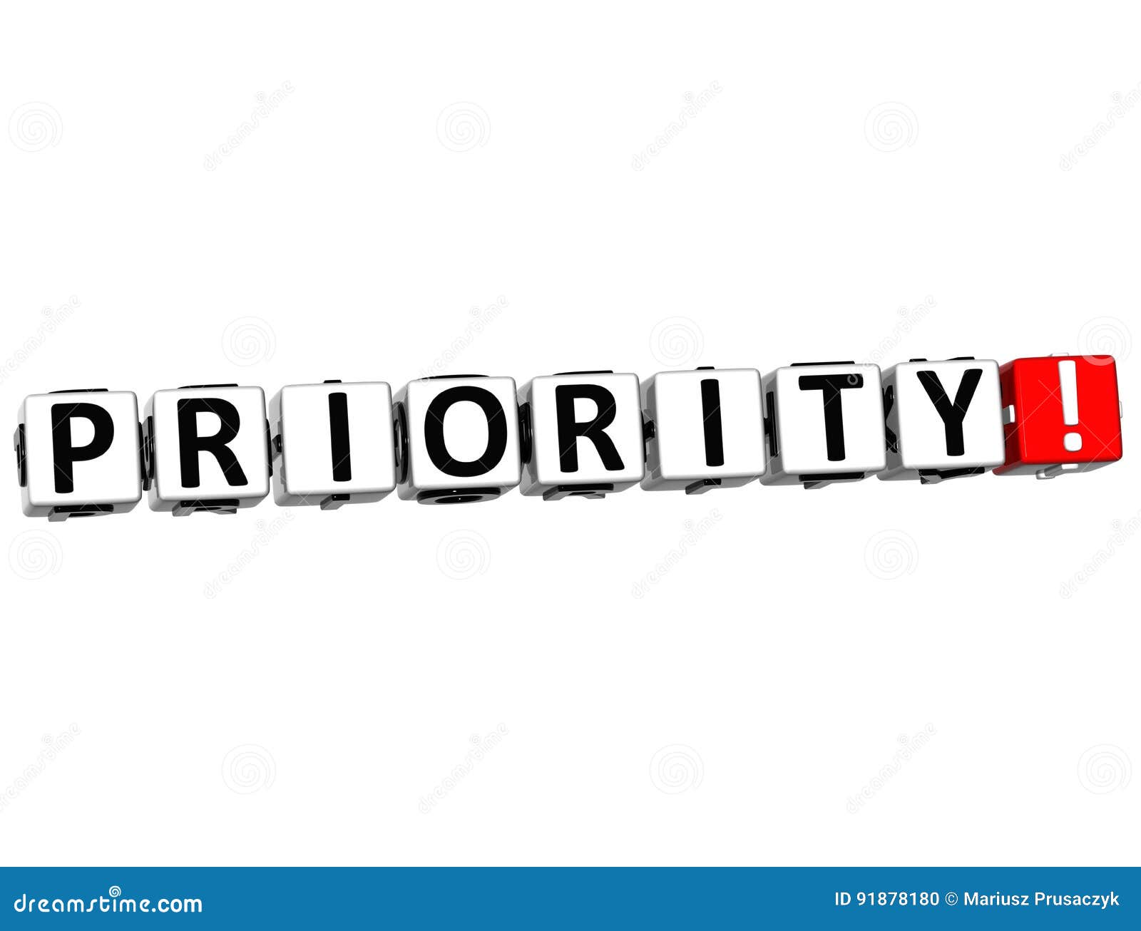 3D Priority Crossword stock illustration. Illustration of line 91878180