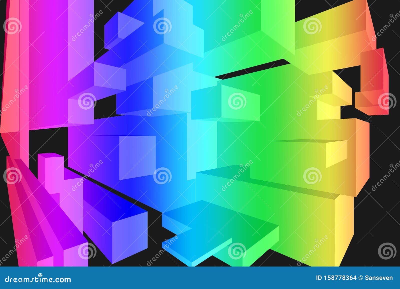 3D Prism Cube Rectangle Shapes Background - Abstract Digital Illustration Wallpaper Rainbow Colors Stock Illustration - Illustration of corridor, design: 158778364 3D Prism Cube Rectangle Shapes Background - Abstract Digital Illustration Wallpaper Rainbow Colors Stock Illustration - Illustration of corridor, design: 158778364