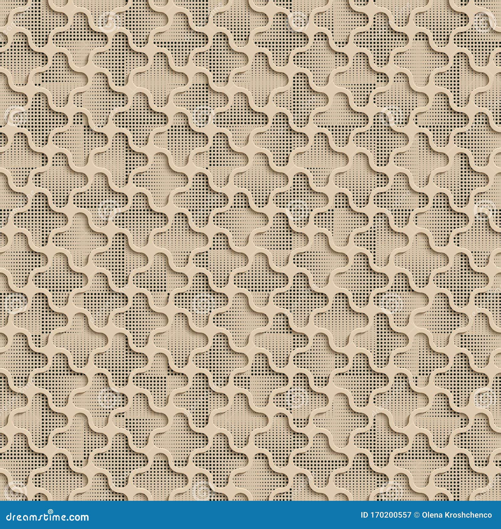 3d quadrilateral beige  abstract seamless background pattern