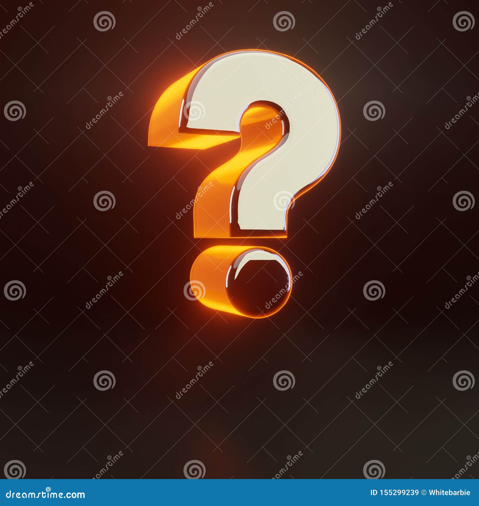 Download 3d Question Symbol. Glowing Glossy Metallic Font With ...