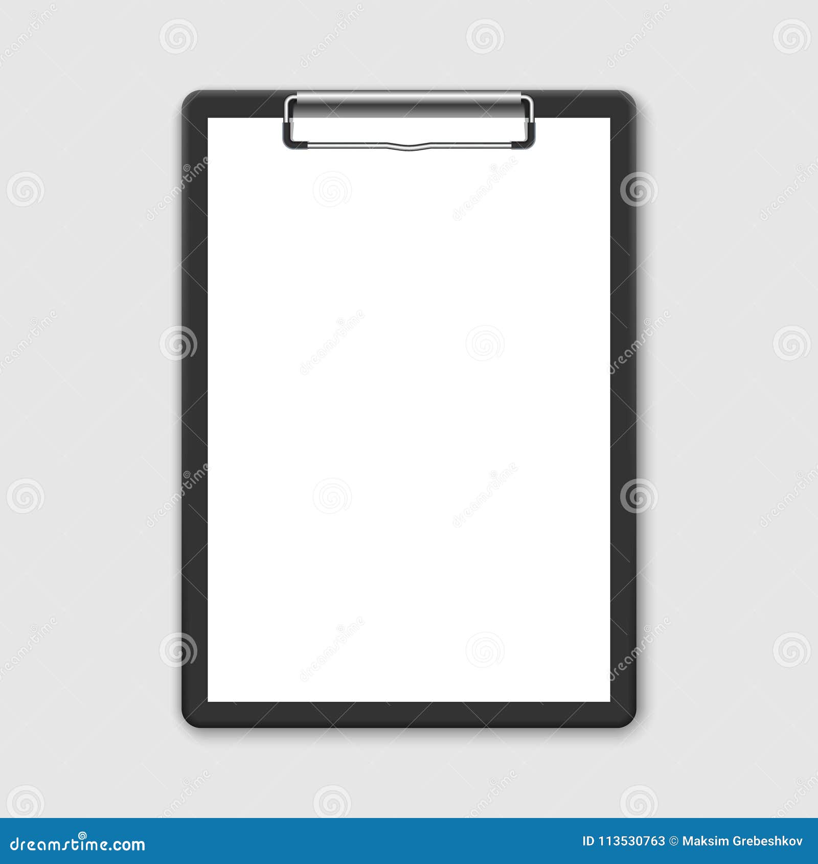 Black clipboard stock vector. Illustration of corporate 113530763