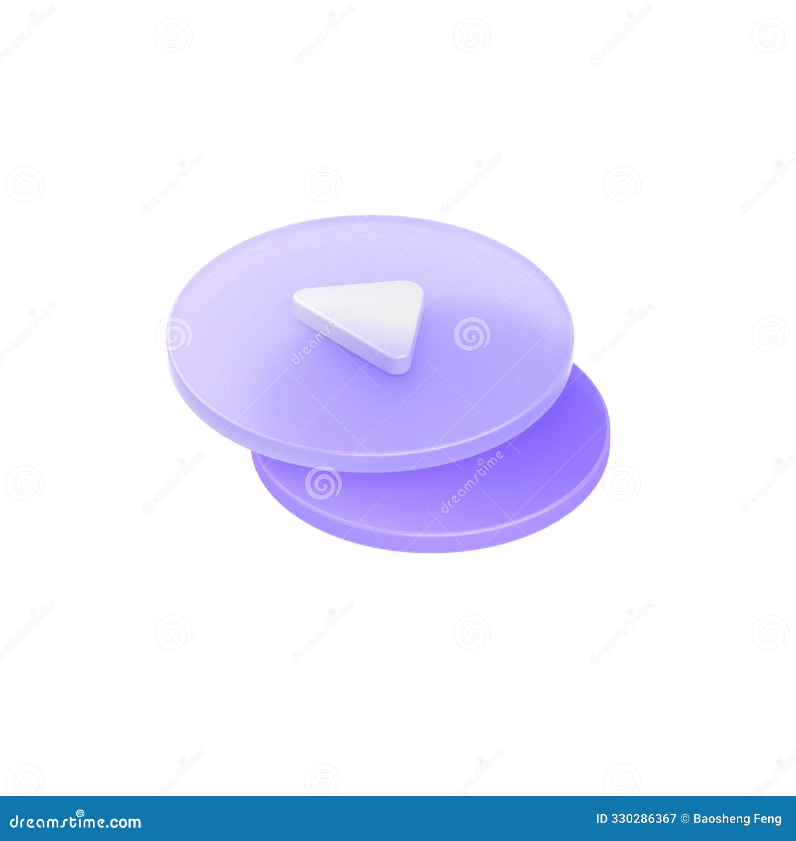 3d realistic media play button 3d  for destination.supports png files
