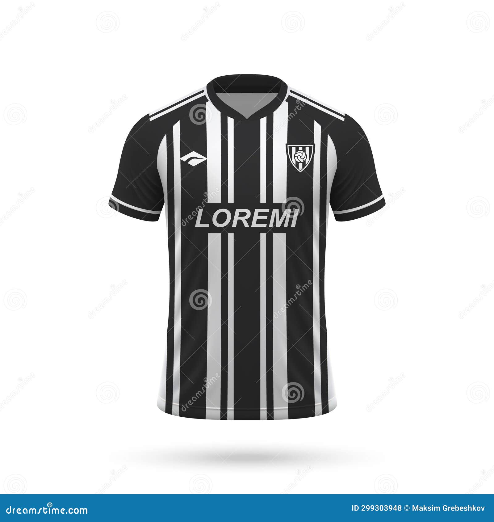 3d realistic soccer jersey in atletico mineiro style