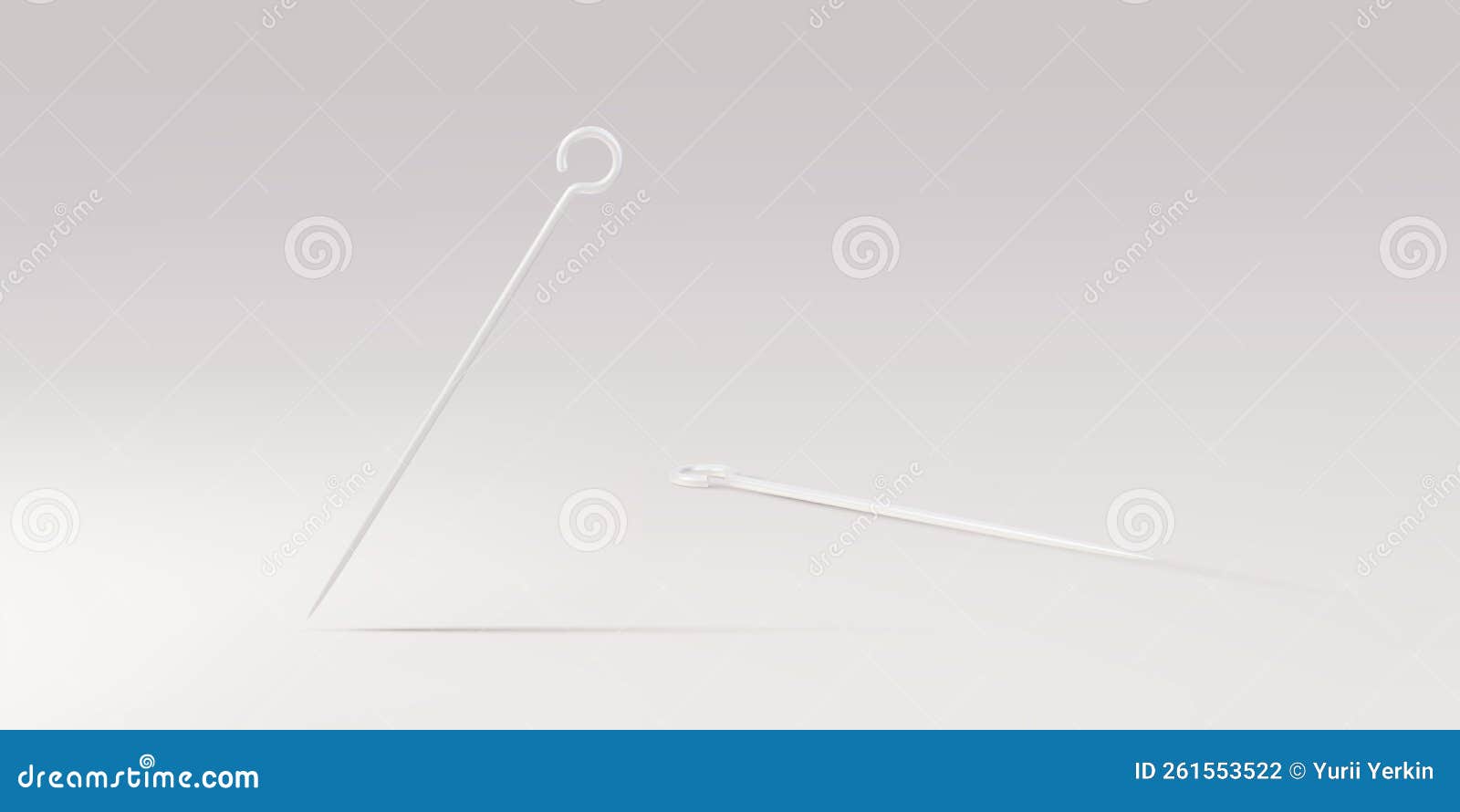 Tattoo Needles. Tattoo Accessory. Outline Drawing Stock Illustration