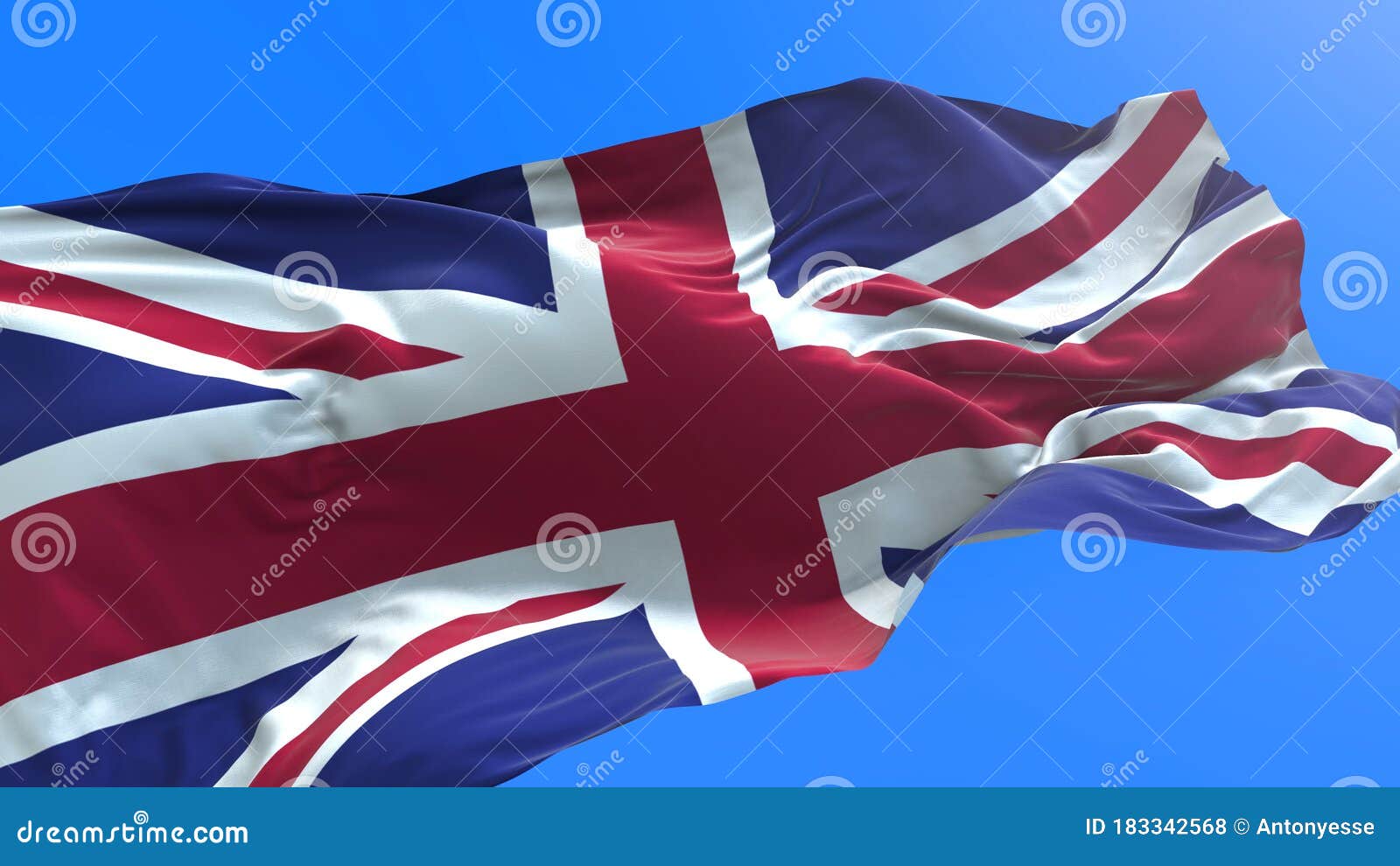 3d realistic waving flag background