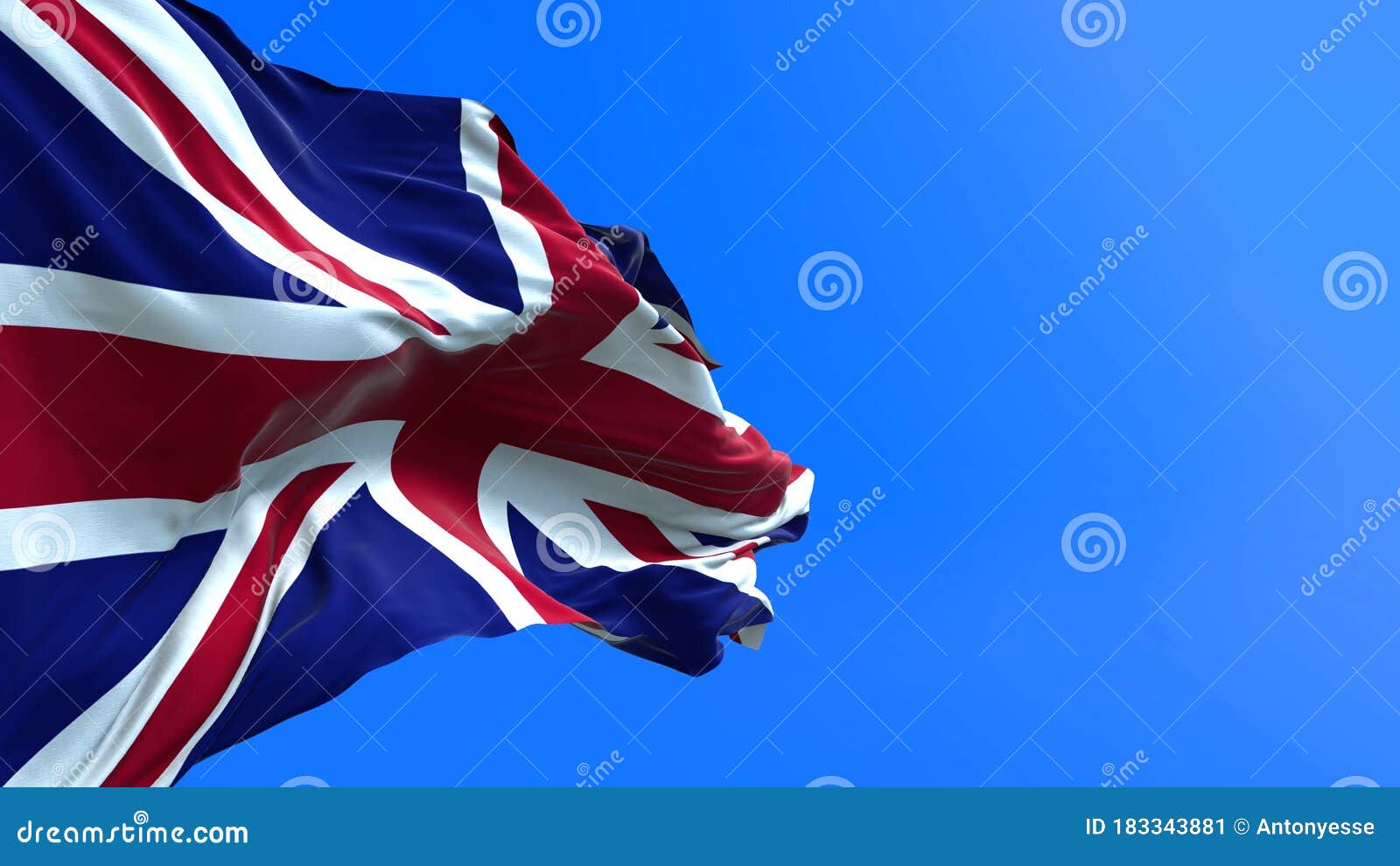 3d realistic waving flag background