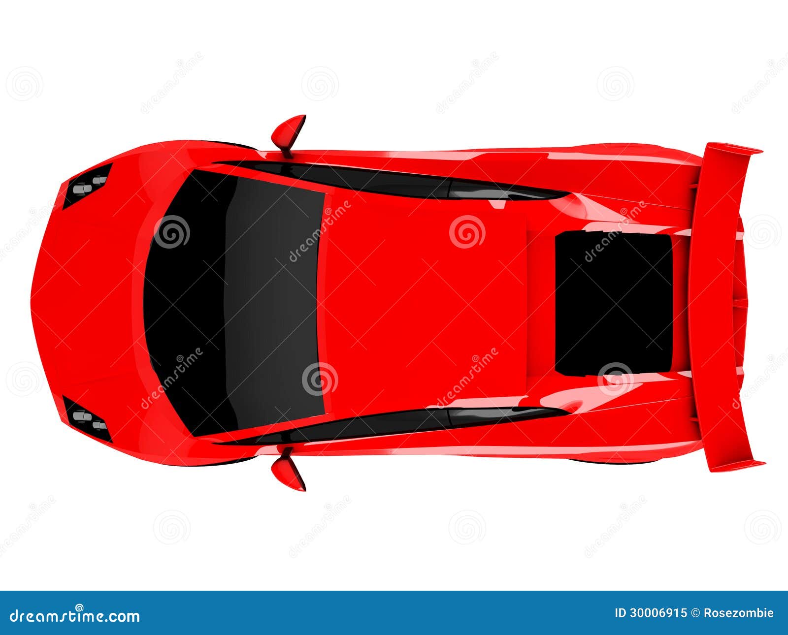 Red Sports Car On White Background Stock Illustration Illustration of