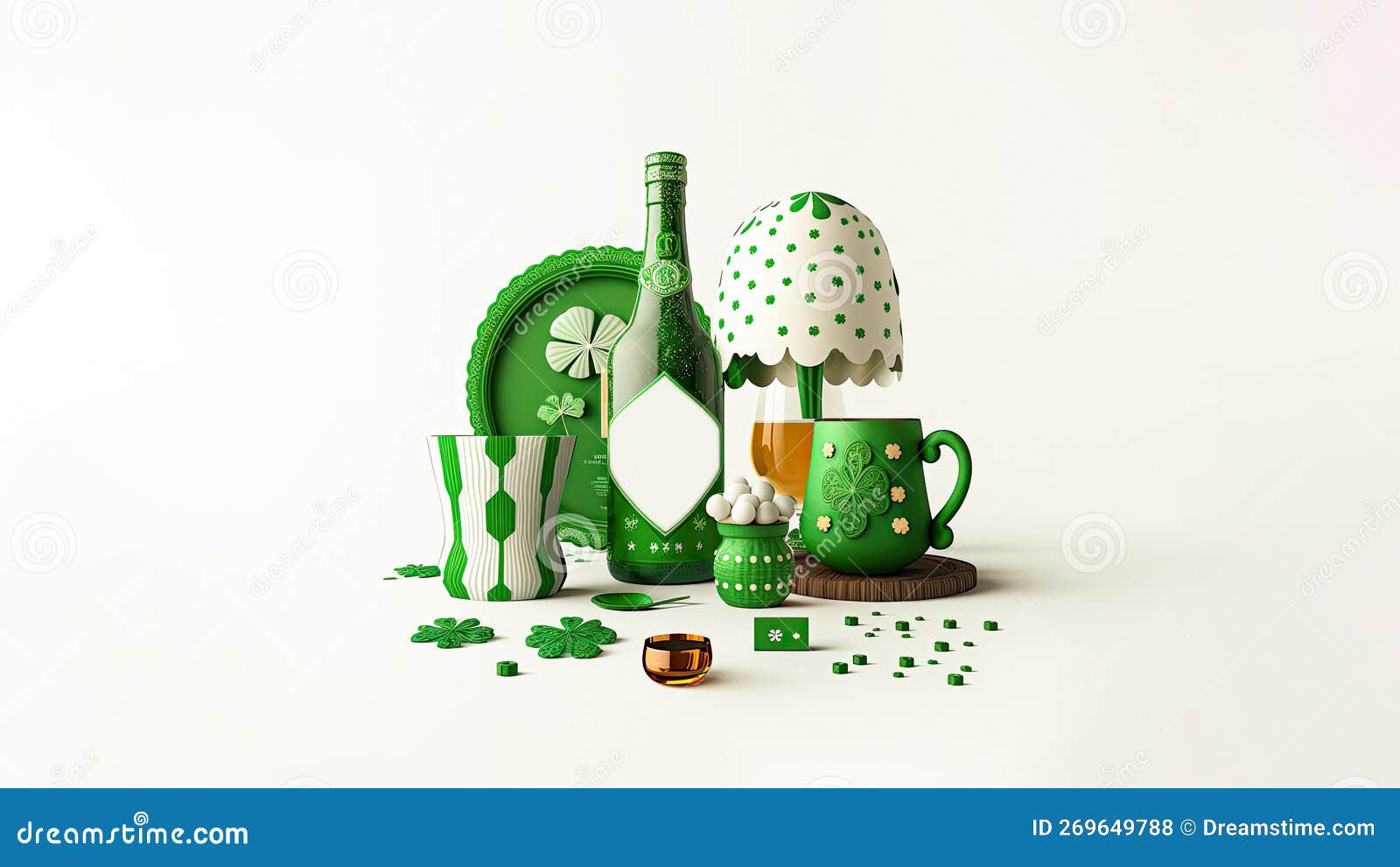 https://thumbs.dreamstime.com/z/d-render-alcoholic-drink-bottle-glass-plate-table-lamp-clover-feast-saint-patrick-day-concept-copy-space-269649788.jpg