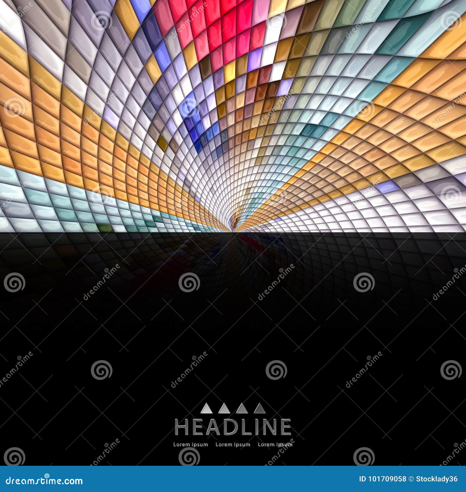 3d render background with puff pixels colorful ornament embelli