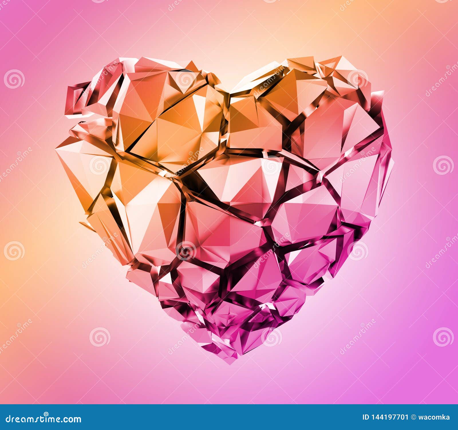 Premium AI Image  Romantic pink diamonds jewel stone with light sparkle 3d diamond  jewelry background abstract