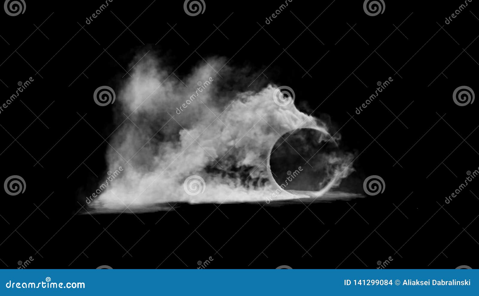 3d Render Burnout Wheels With Smoke On Black Background RoyaltyFree
