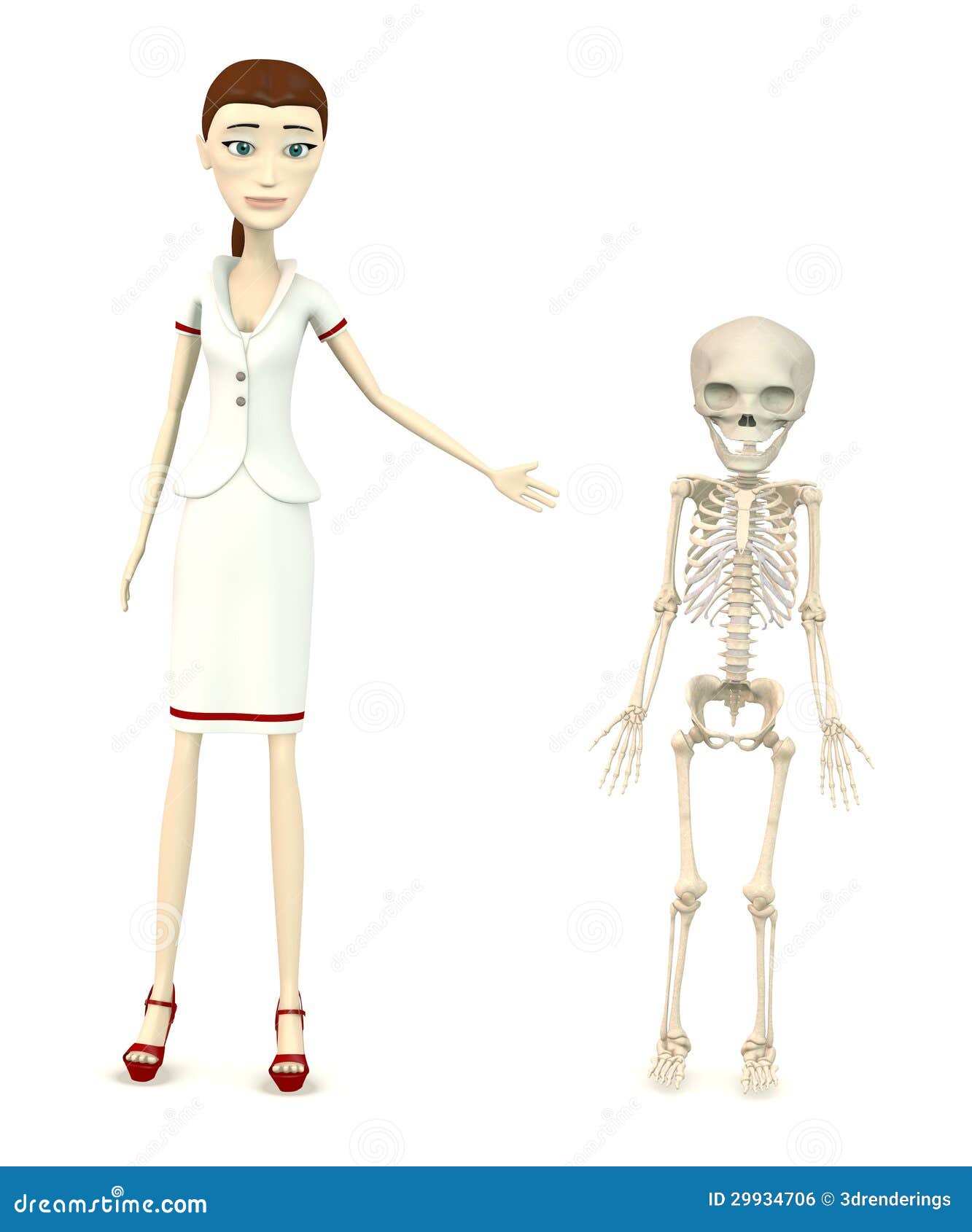 Cartoon Nurse with Fetus Skeleton Stock Illustration - Illustration of render, suit: 29934706 Cartoon Nurse with Fetus Skeleton Stock Illustration - Illustration of render, suit: 29934706