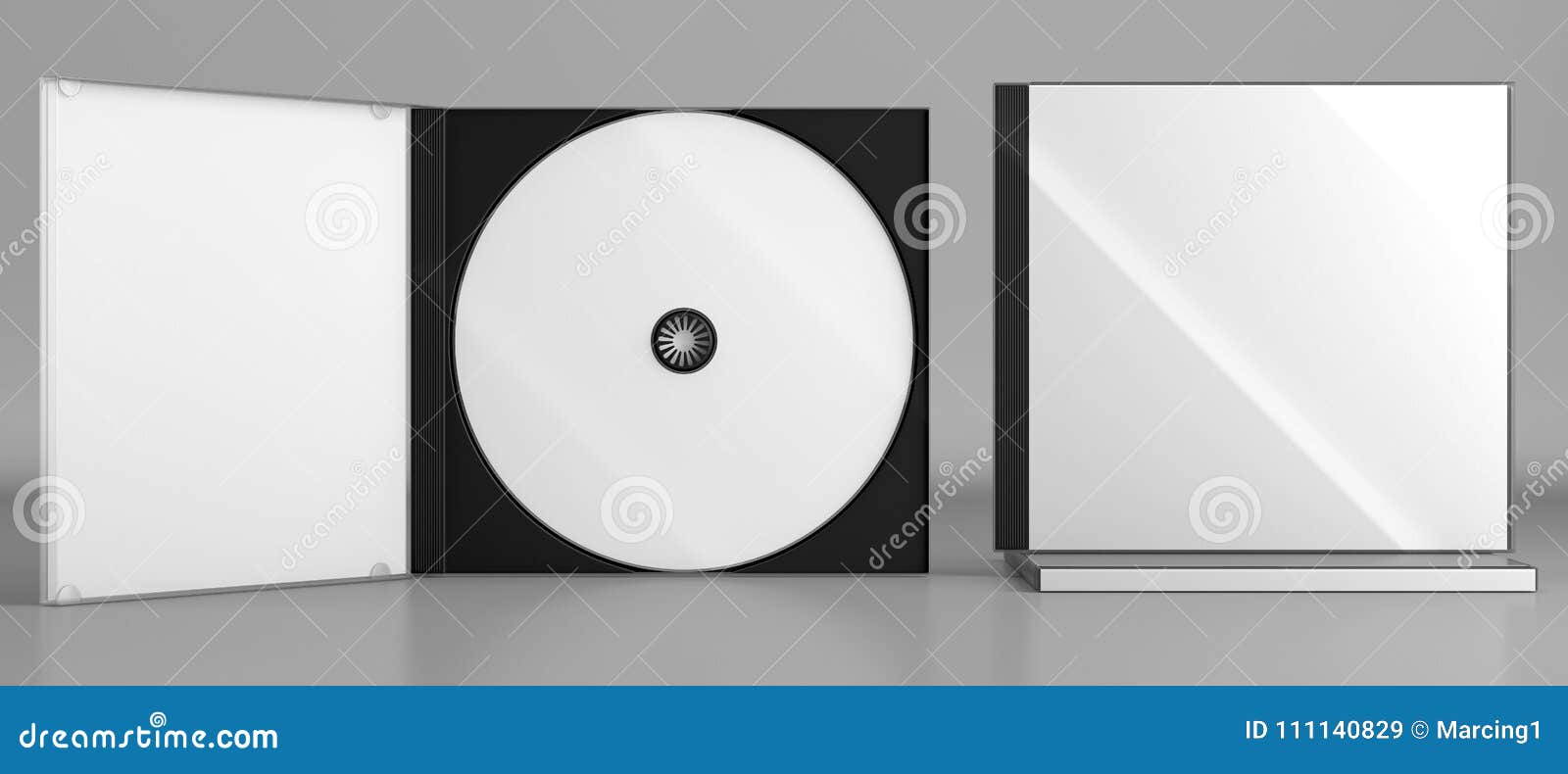 Download CD DVD Disc Plastic Box Mockup. Front View. Stock ...
