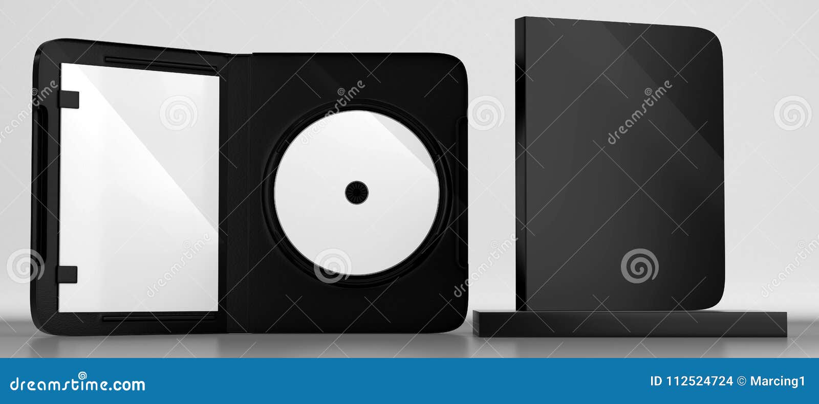 Download CD DVD Disc Plastic Box Mockup. Front View. Stock Illustration - Illustration of data, asset ...